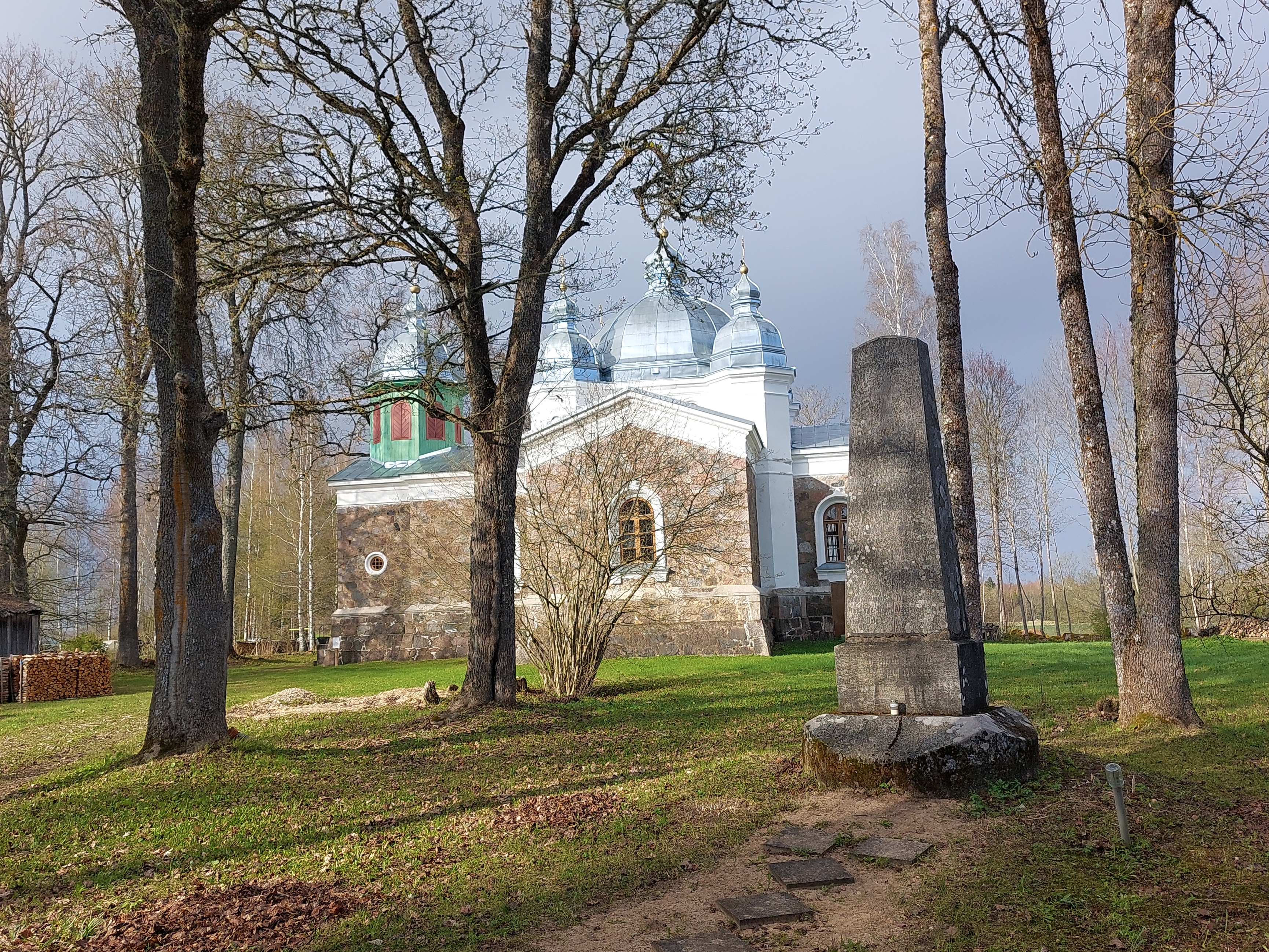 The Orthodox Church of Kolga-Jaani in Lalsi village and the honor of the fallen in the War of Liberty rephoto