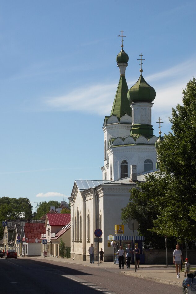 View of the Russian Orthodox Church in Rakvere on Tallinn Street rephoto