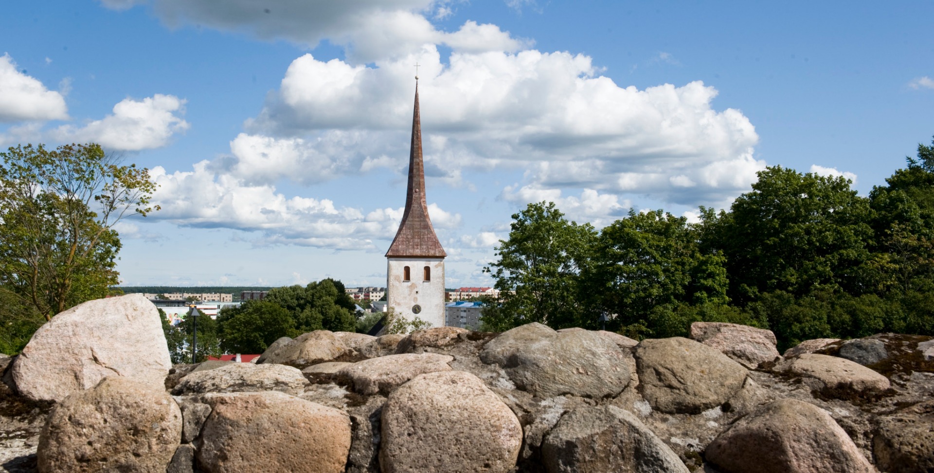 Rakvere. Vaade linnale Vallimäelt rephoto