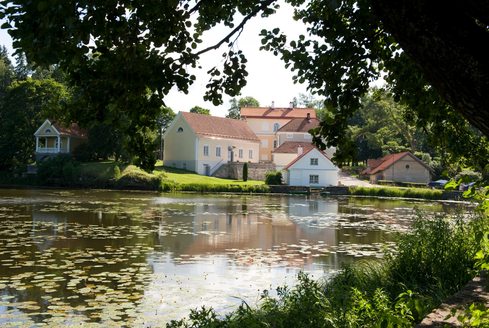 Main Manor buildings in summer - Vihula Manor Country Club & Spa - Vihula Manor Country Club &amp; Spa is a hidden treasure on the Northern coast of Estonia, set amidst the wildlife-rich Lahemaa National Park and near the Baltic Sea. rephoto