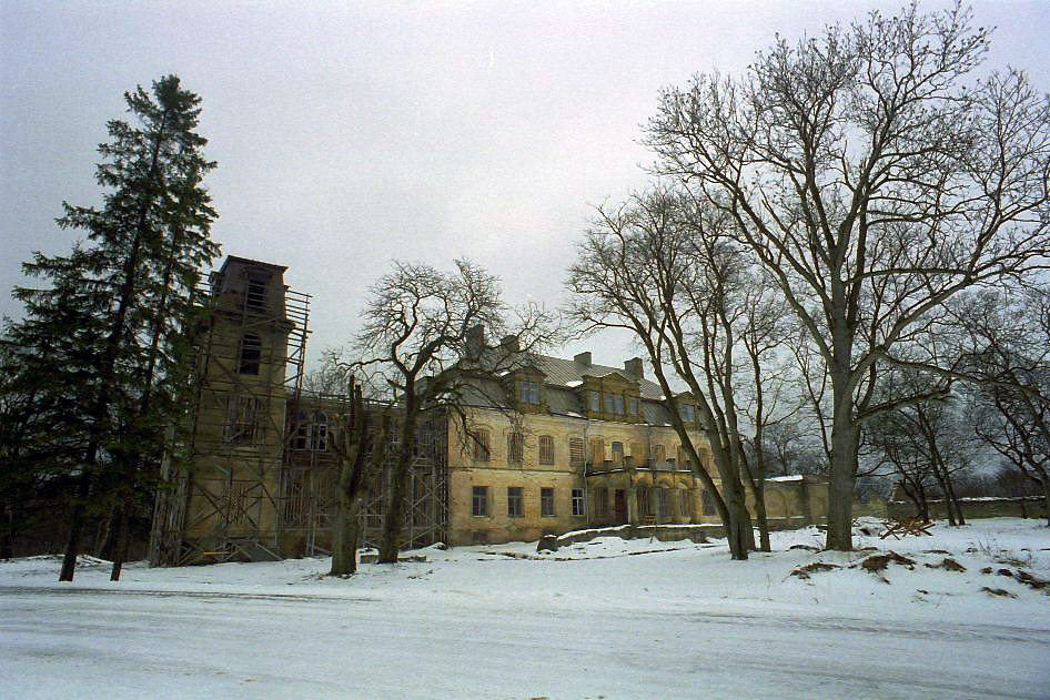 Malla mõisa peahoone esikülg rephoto