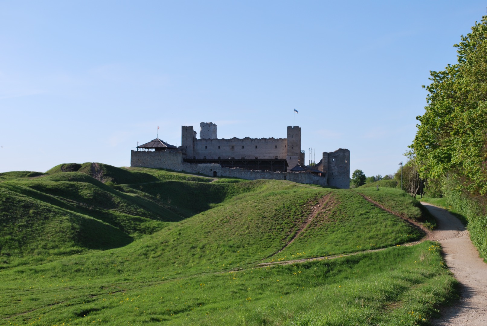 Rakvere Vallimägi ja linnusevaremed talvel rephoto