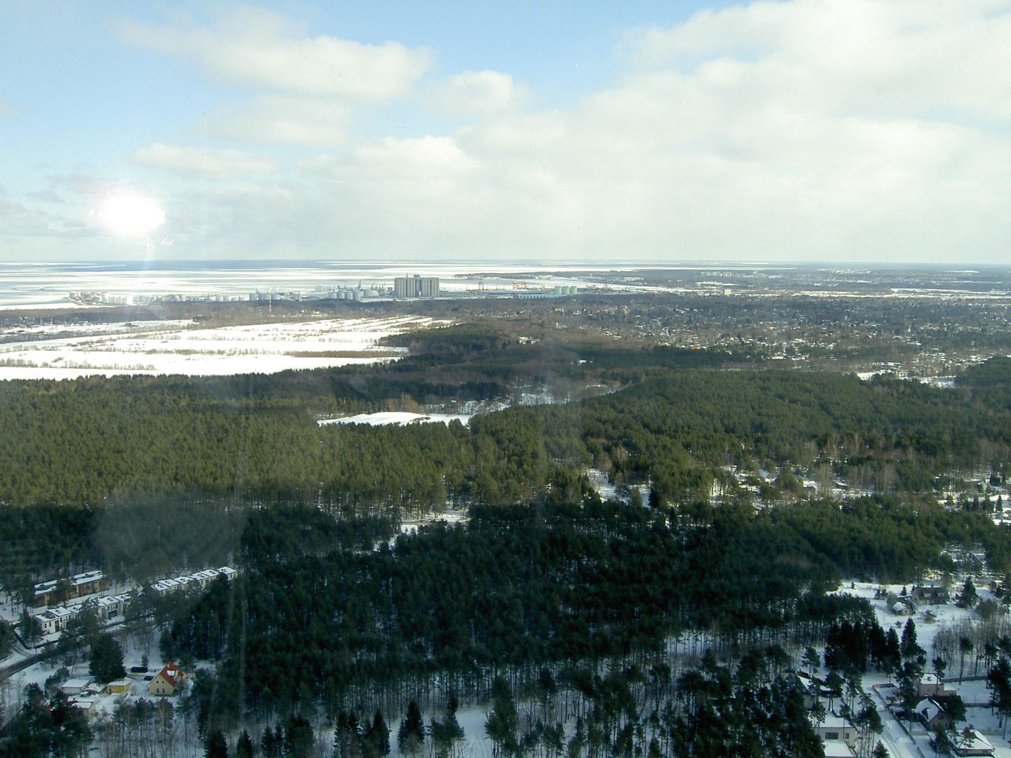 View from Teletorn to Muuga port rephoto