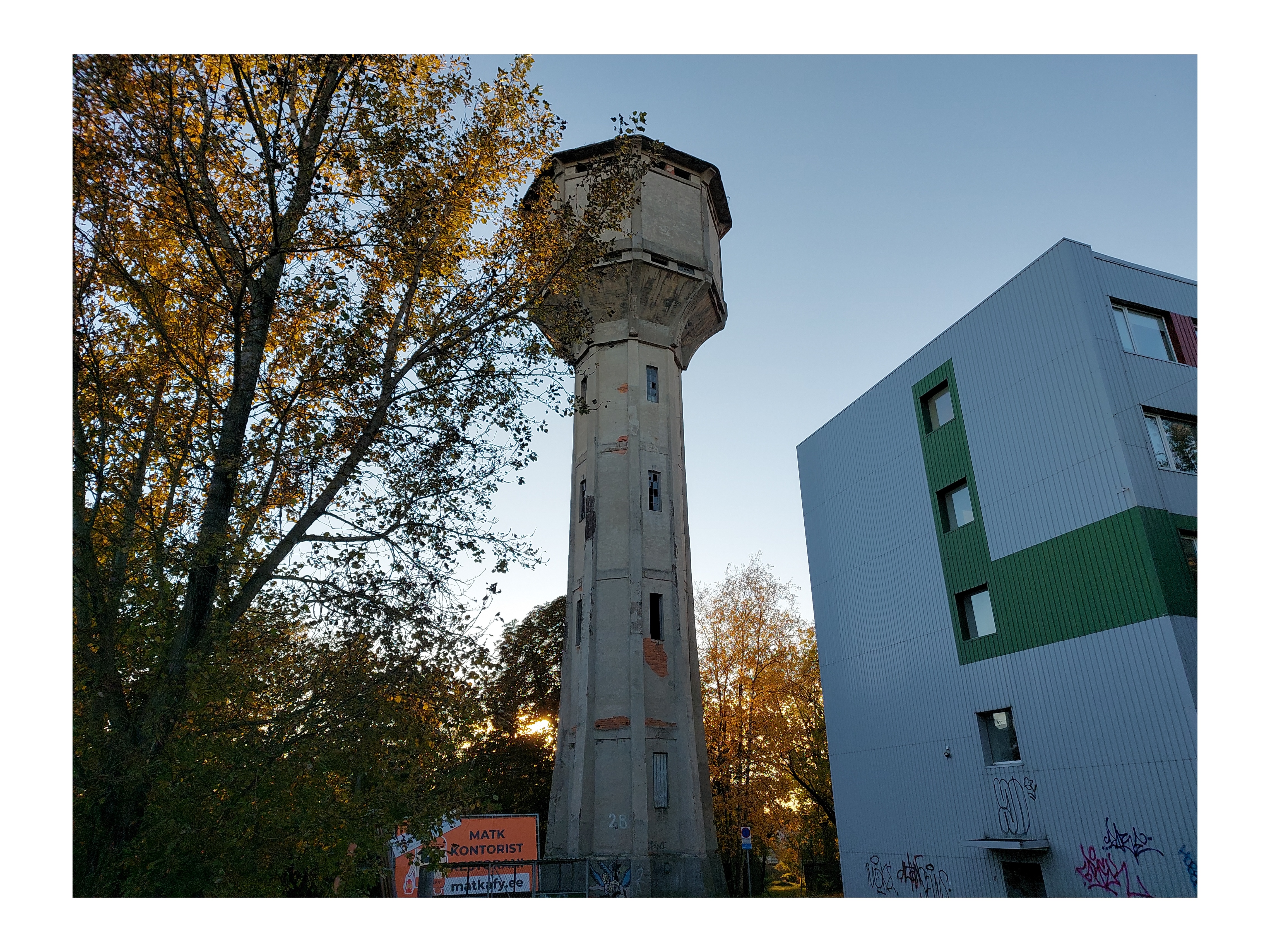 Water Tower of the Becker Shipyard, 1914. rephoto