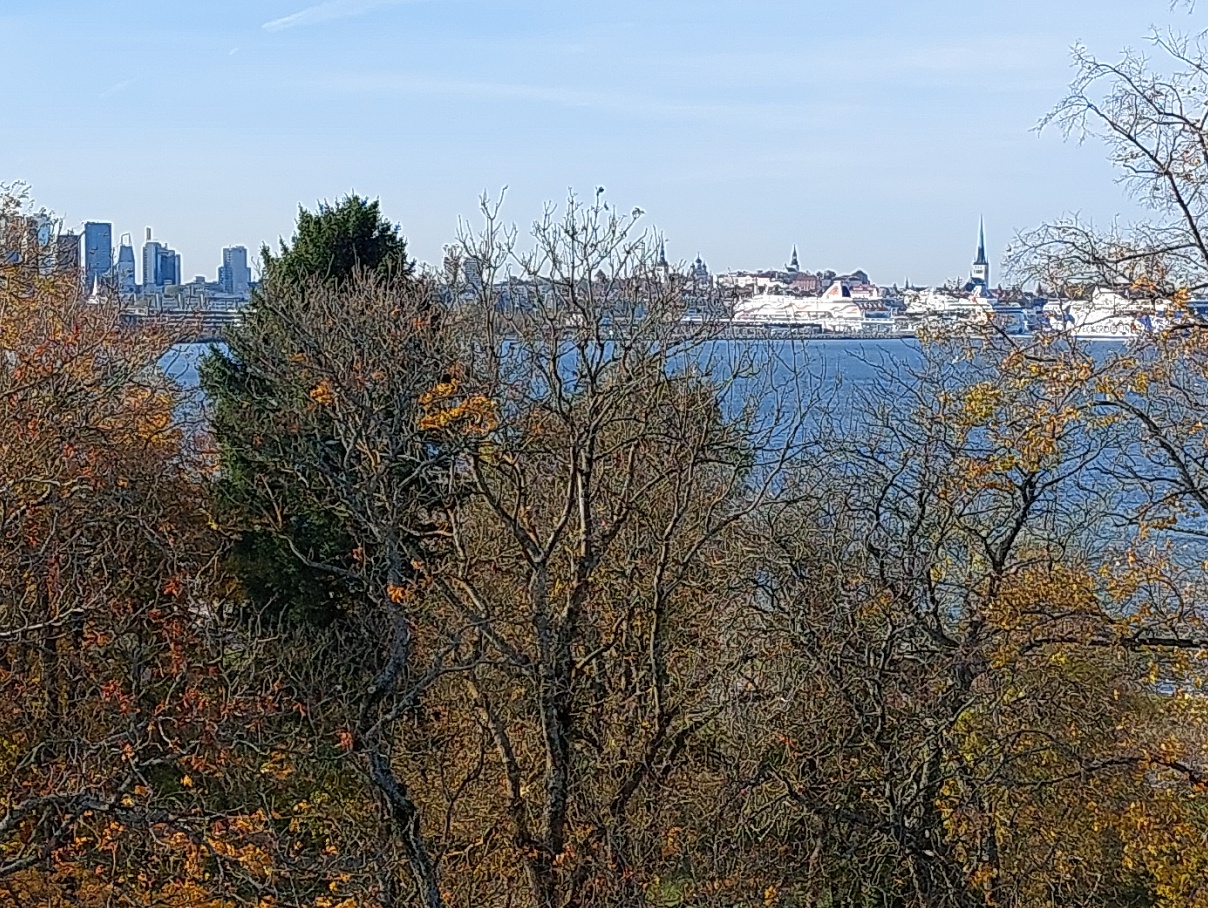 Tallinn. View from the sea, postcard rephoto