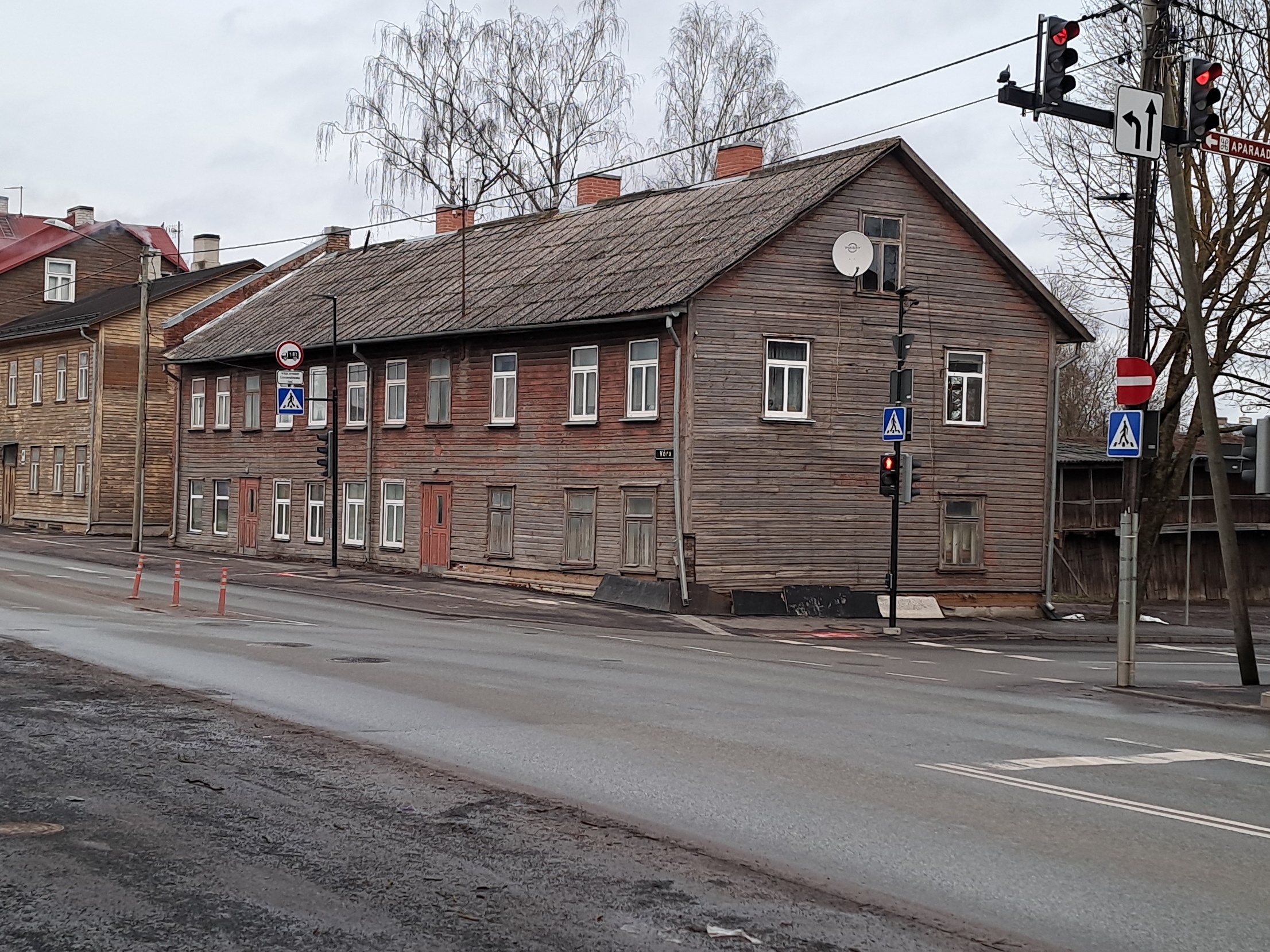 Võru ja Kastani tänavate nurk. rephoto