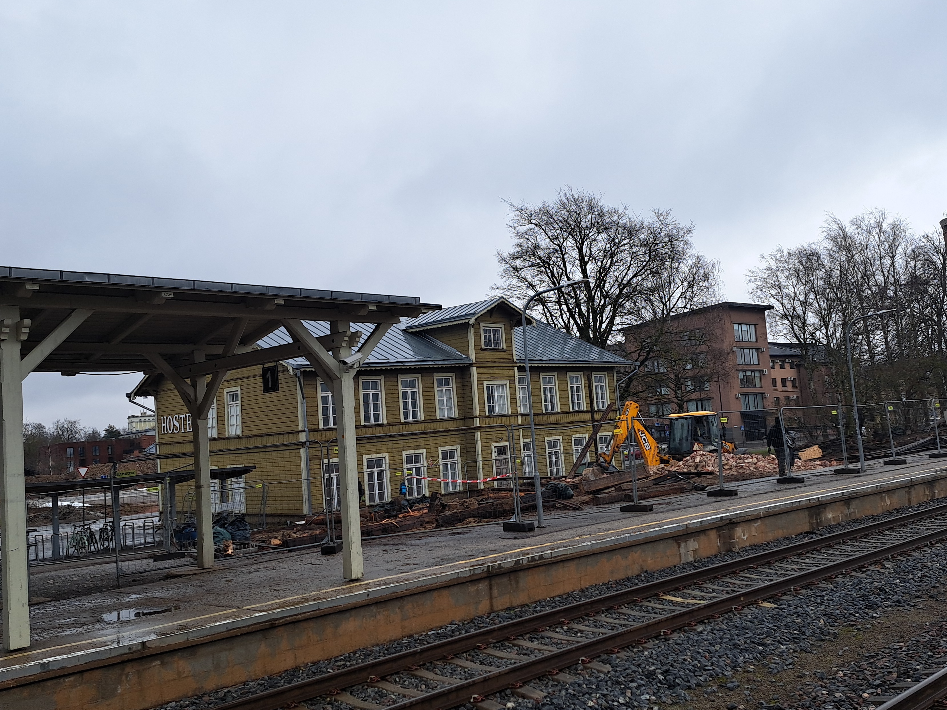Tartu raudteejaam, laohoone. Tartu, 2013. rephoto