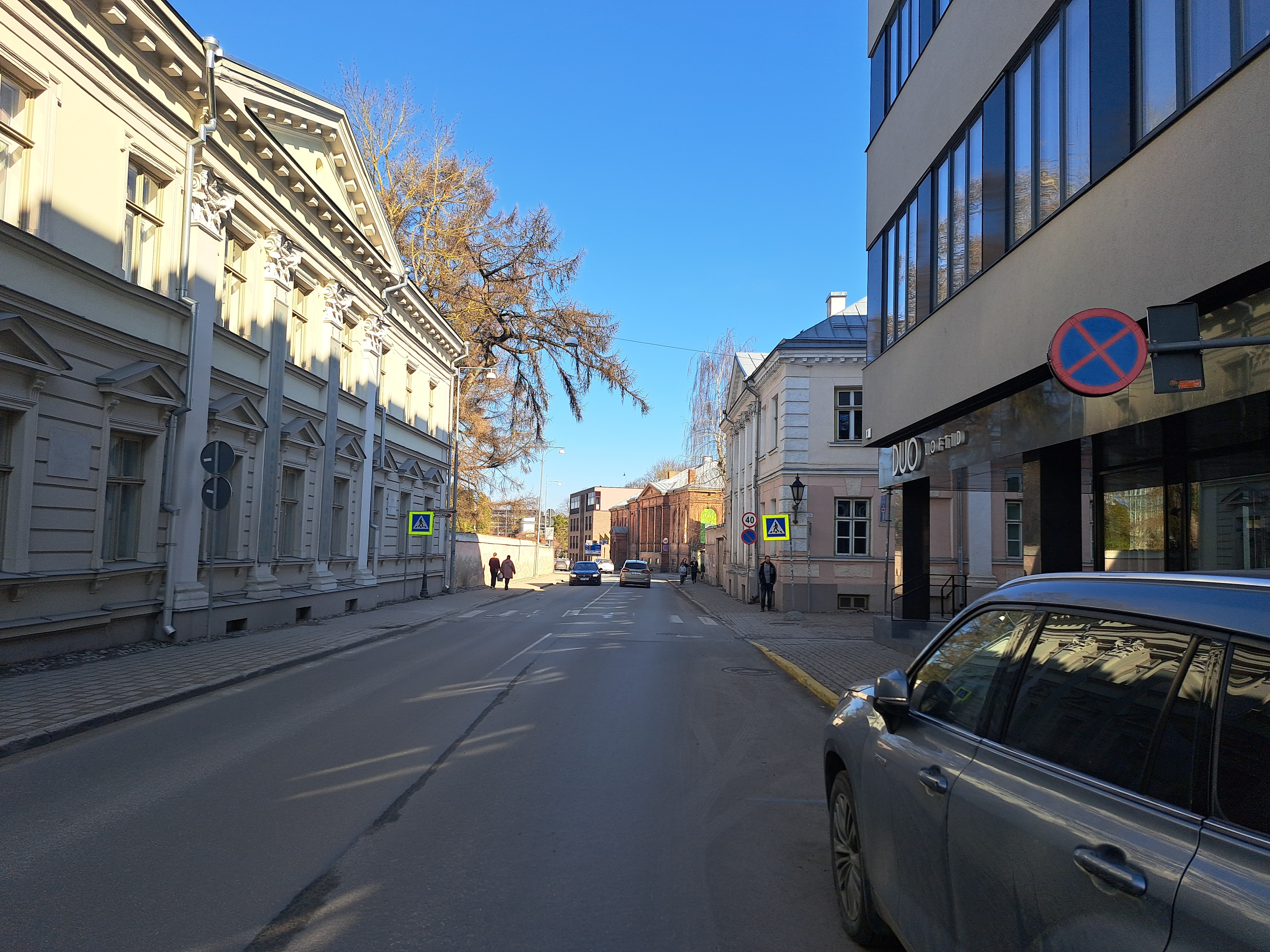 Wide street in Tartu rephoto