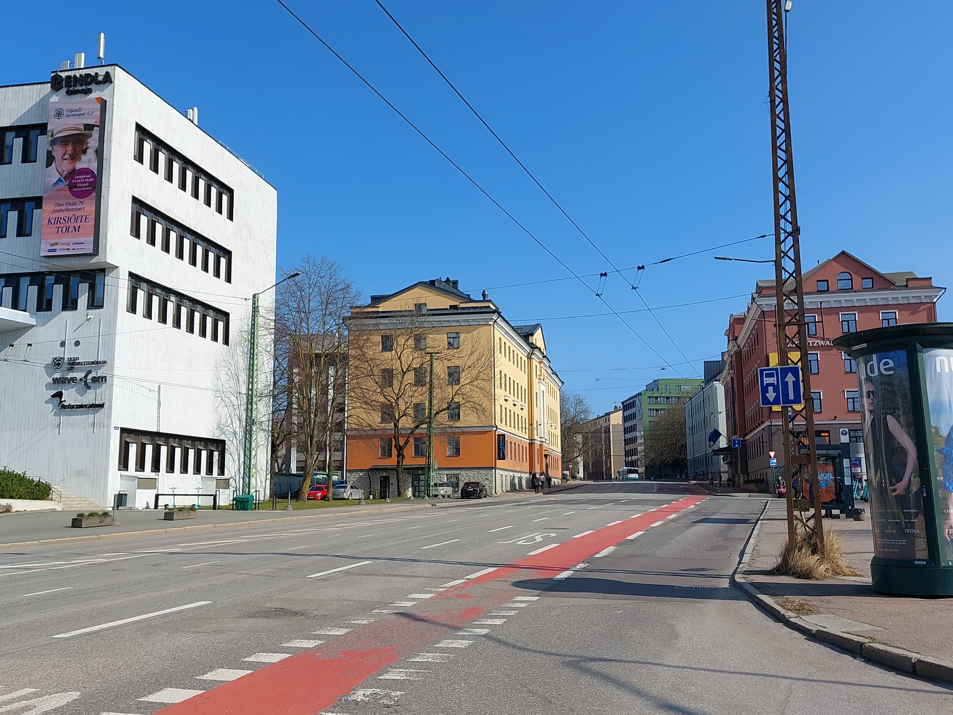 Endla Street in Tallinn, view towards Tõnismäe rephoto