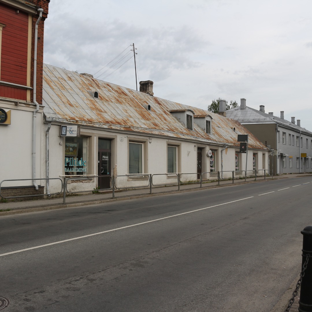 Tartu Tarbijate Kooperatiivi universaalkaupluse välisvaade. rephoto