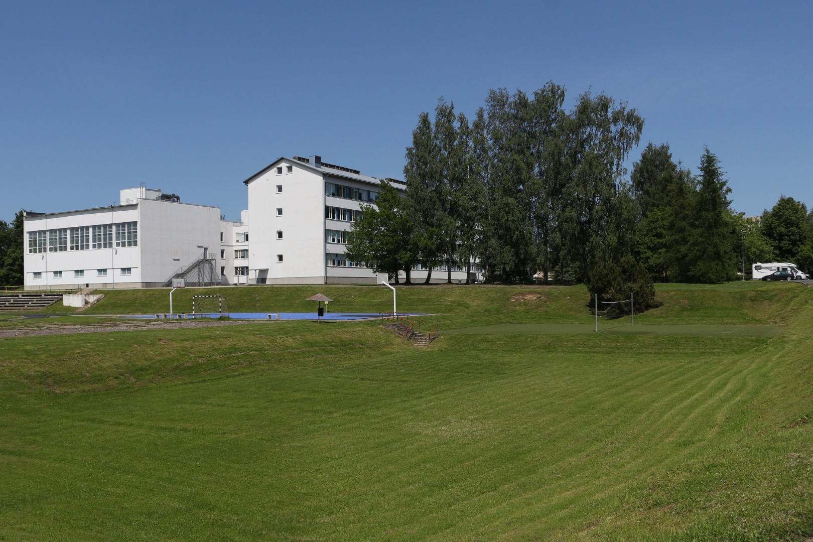 Photo, Viljandi, Männimäe residential area, Viljandi I Secondary School rephoto