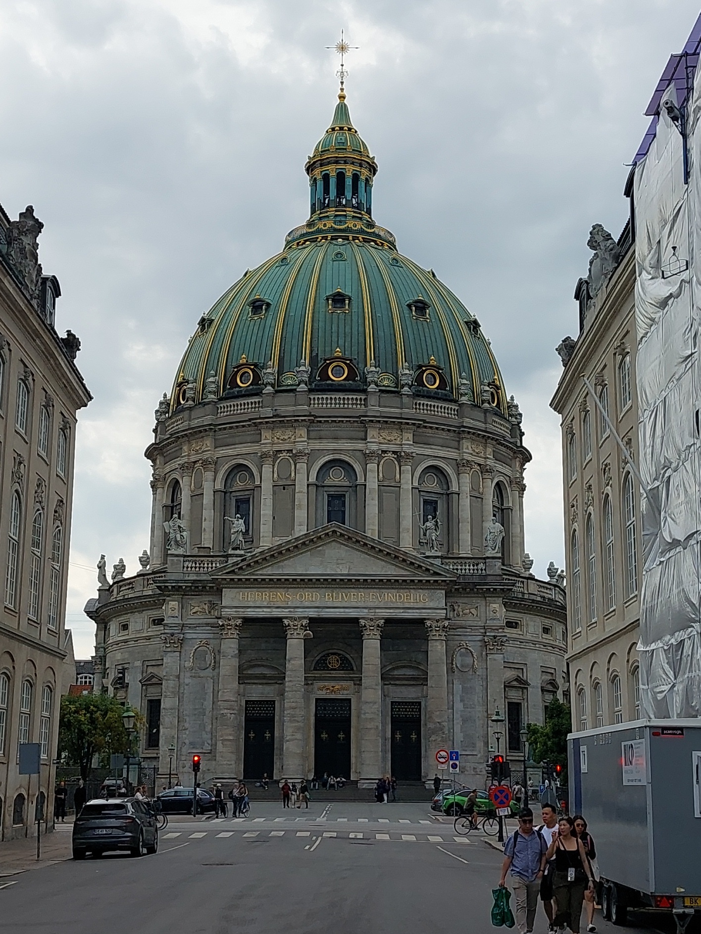 Taani. Kopenhagen. Vaade Marmorkirikule (Frederiku kirik) rephoto