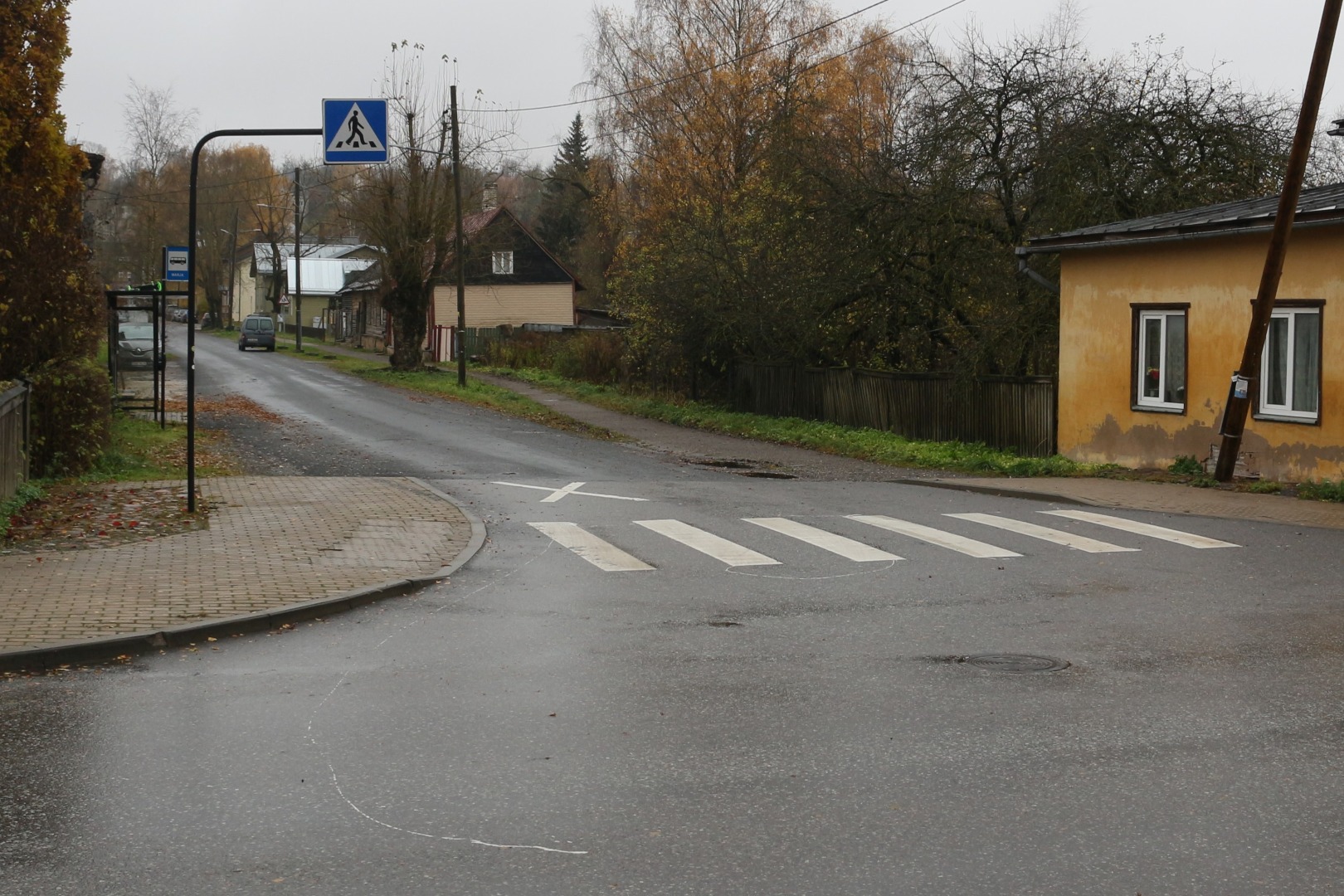 View River by Marja Street on Oa tn. From the corner during the spring of 1950. Tartu rephoto