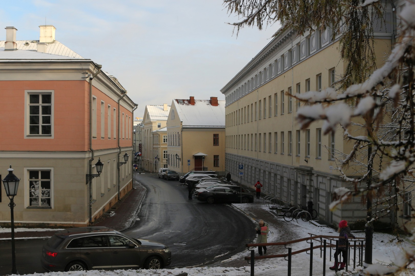 Vaade Kingissepa tänavale Tartus. rephoto