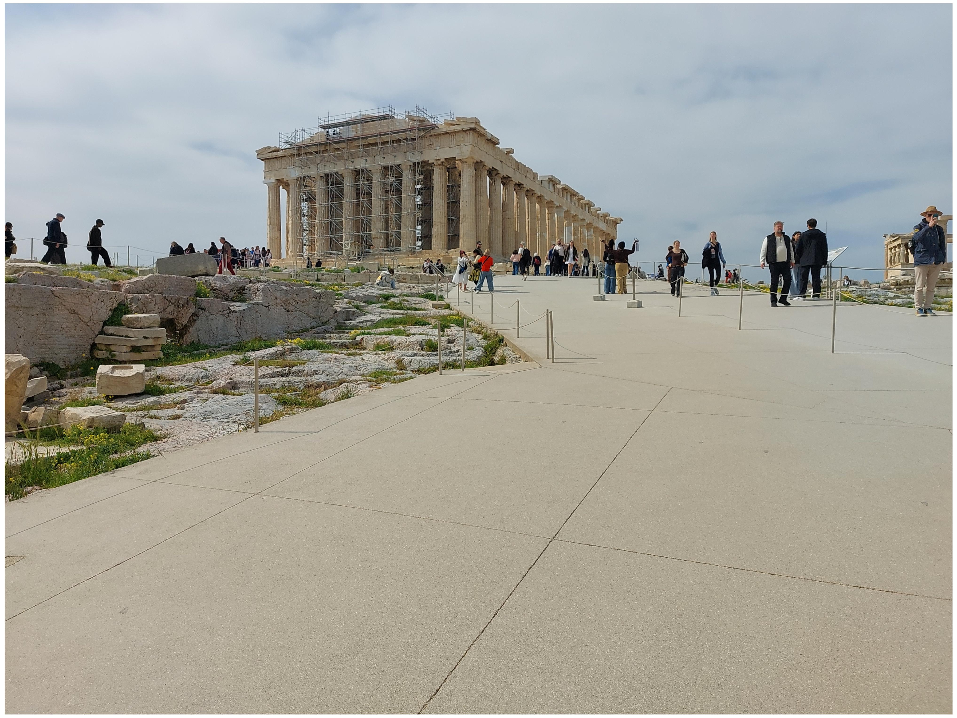 2795 Grekland Akropolis med runierna av templet Parthenon. rephoto