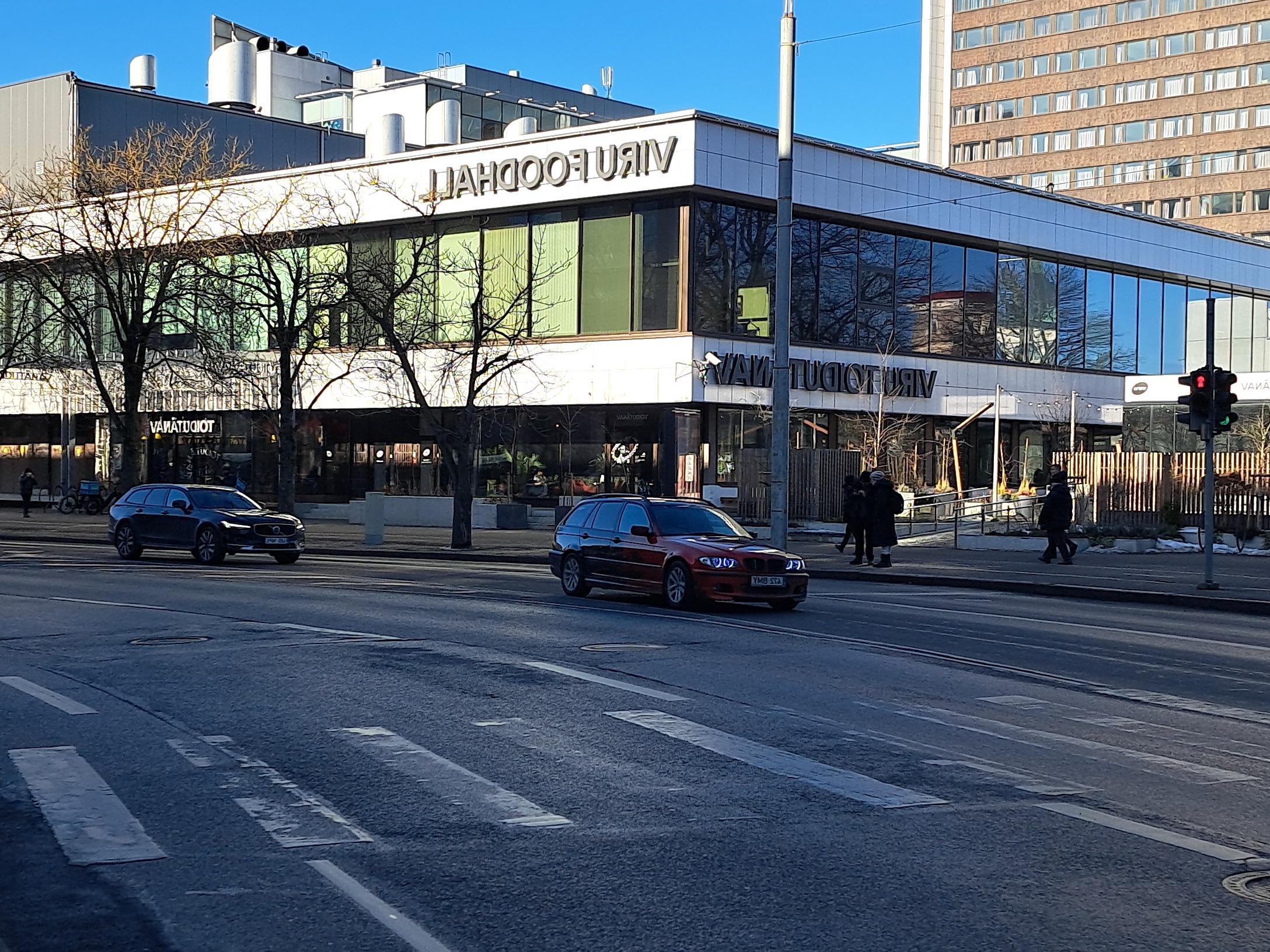 Market shops in the Russian market (Juden Buden) rephoto