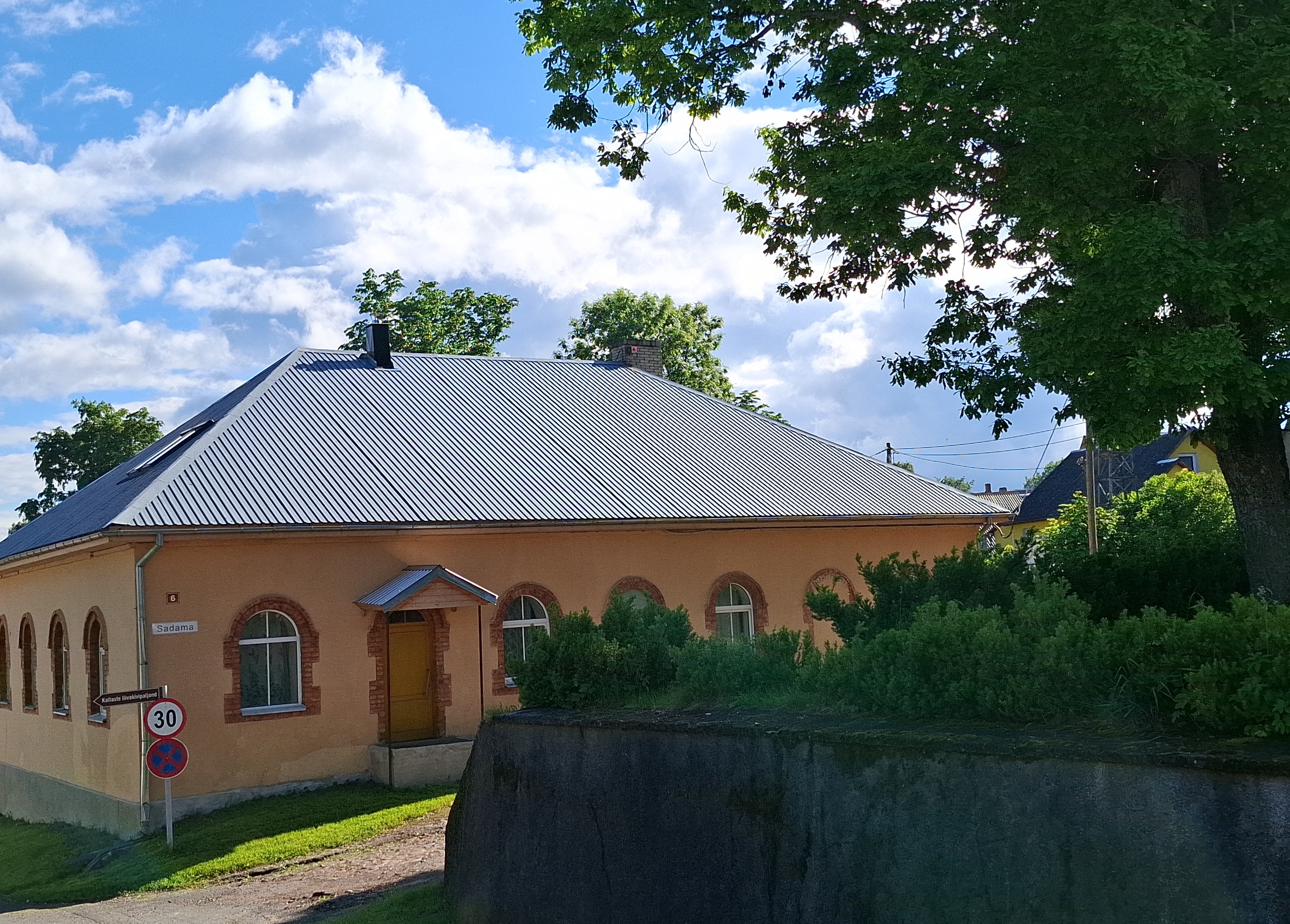 Kallaste 6.-kl. Primary school, school building rephoto