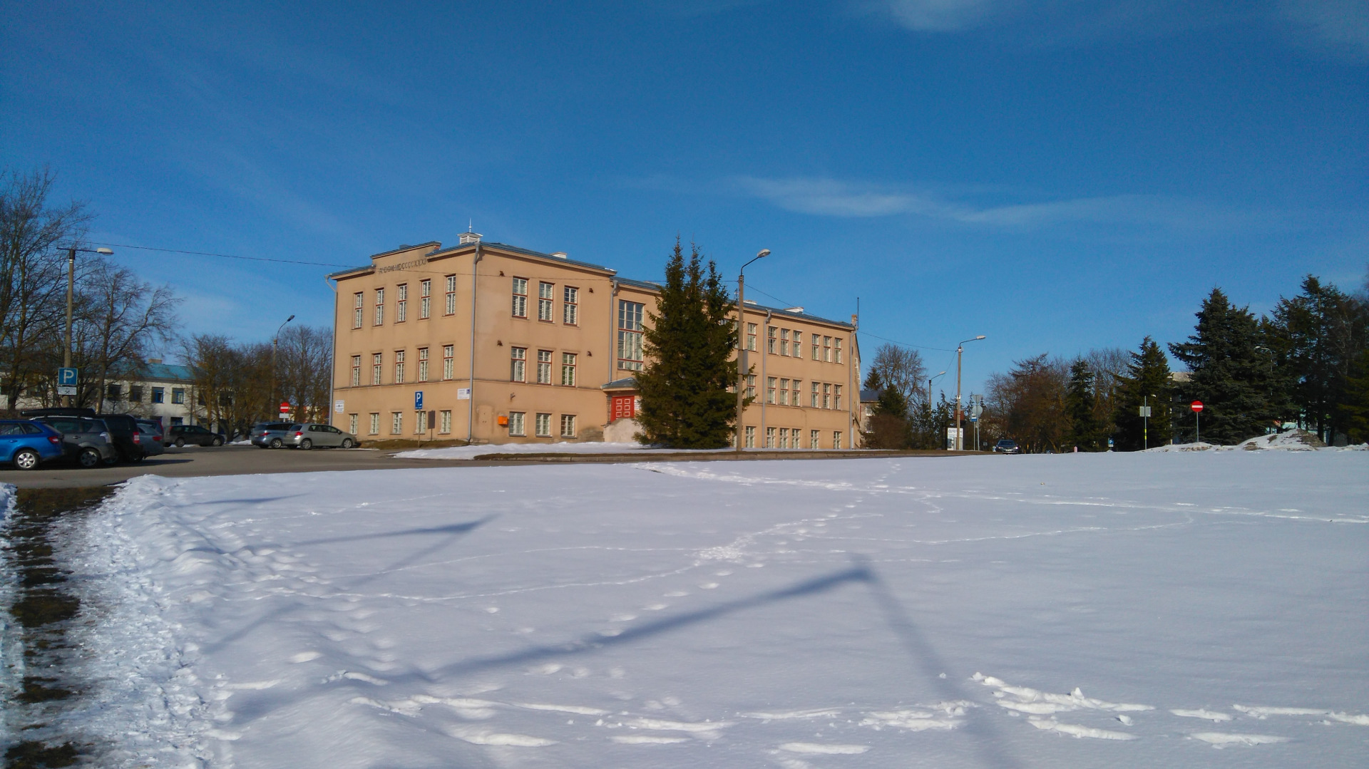 Rakvere saksa koolimaja, vaade hoonele. Arhitekt Ernst Kühnert rephoto