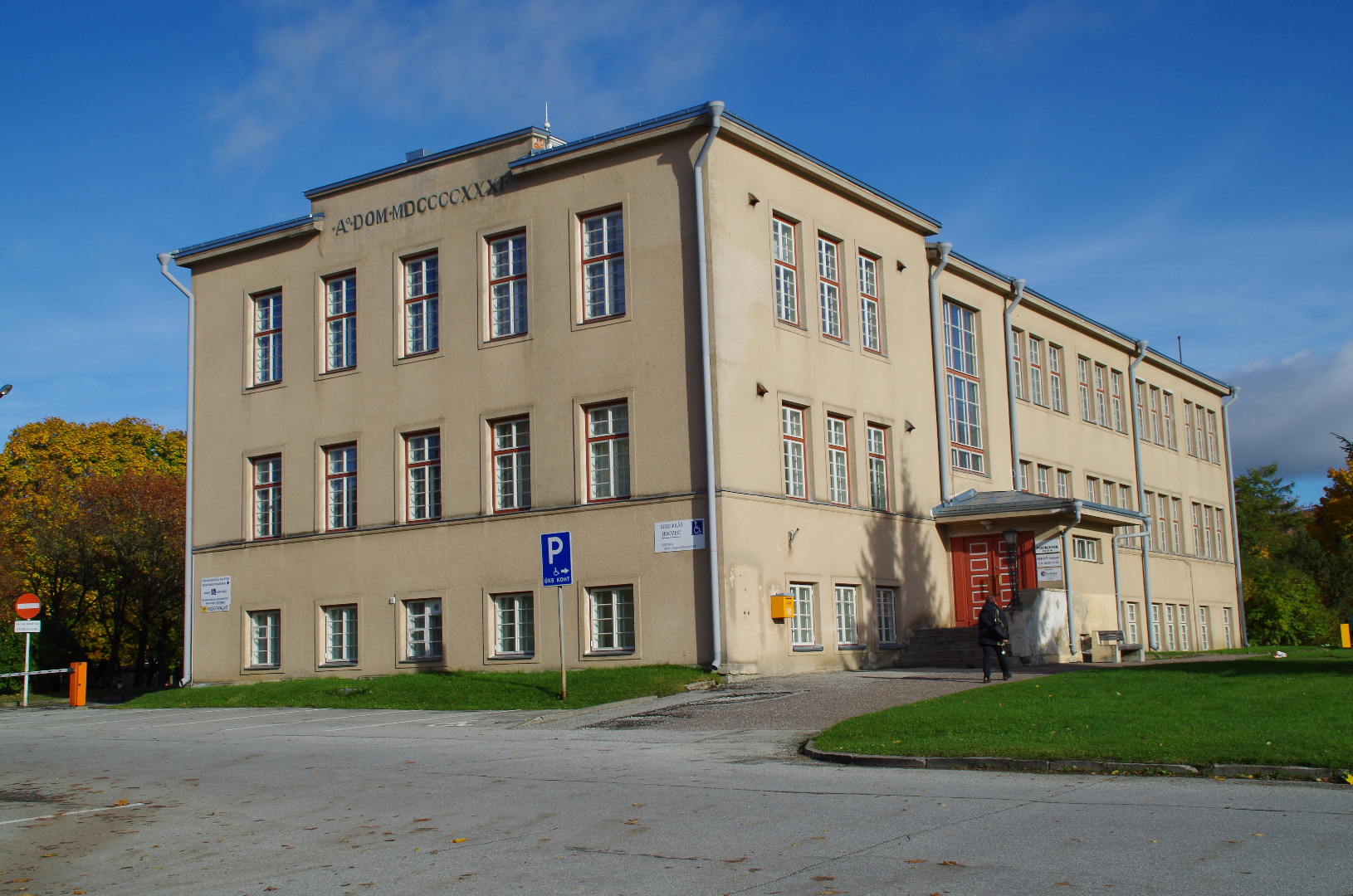 Rakvere saksa koolimaja, vaade hoonele. Arhitekt Ernst Kühnert rephoto