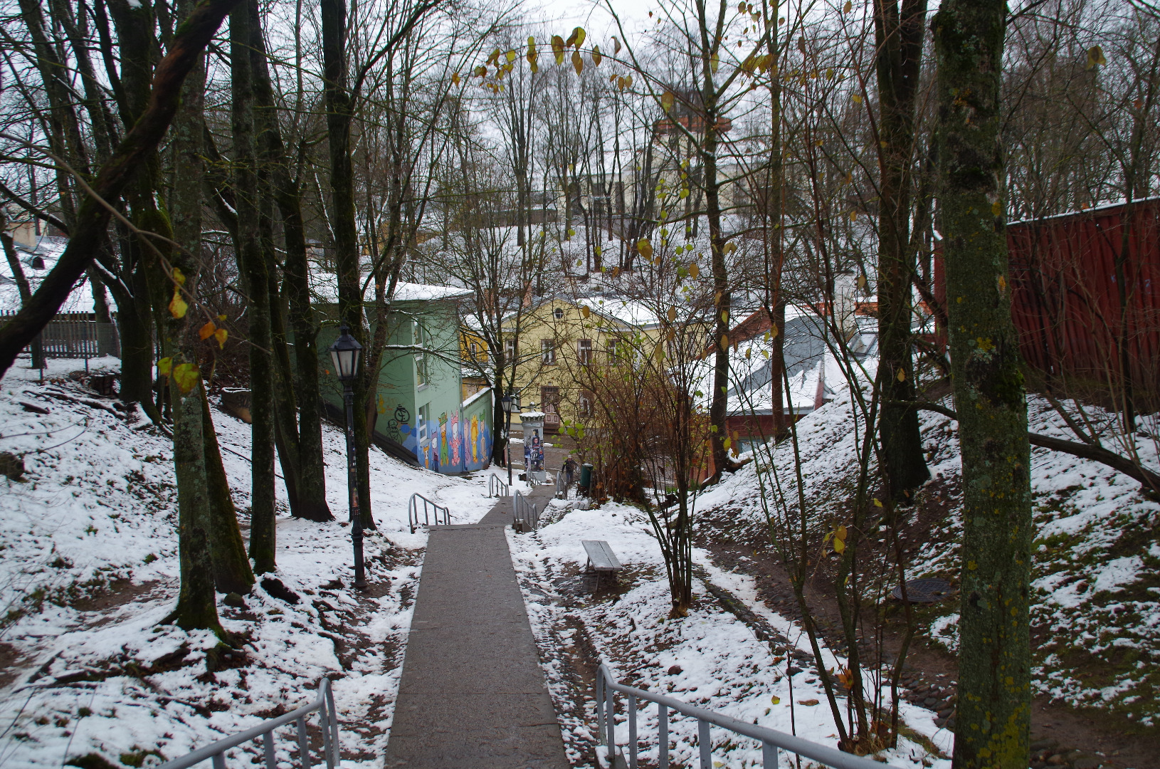 Vallikraavi Street and Tartu Star Tower from Senff Mountain rephoto