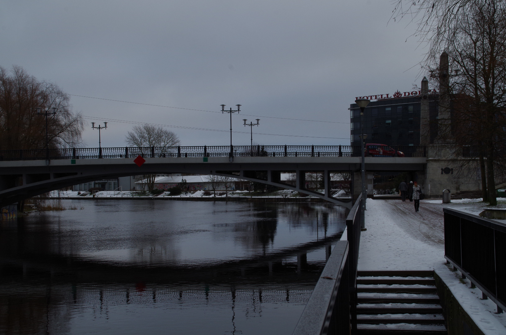 Tartu, the vessel "Salme" on the edge. rephoto
