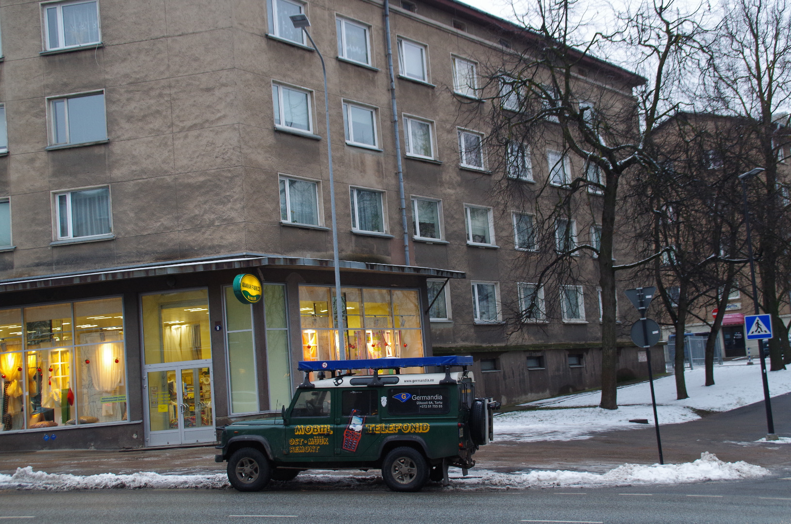 House Riga and Star Tn. Corner, no. 43, 13, 15, "Kommerts". Tartu rephoto