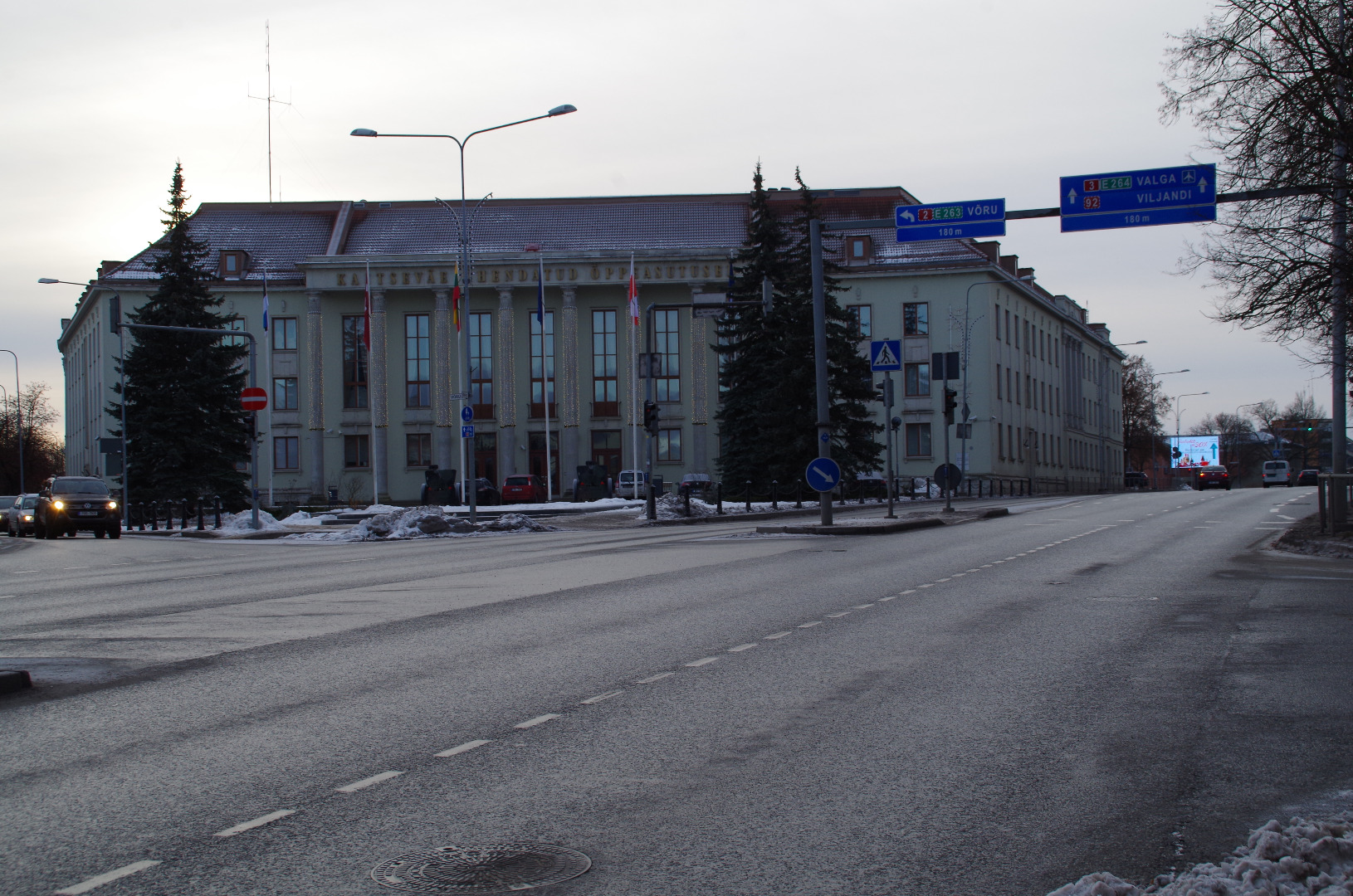 Main building of the Estonian Academy of Agriculture. rephoto