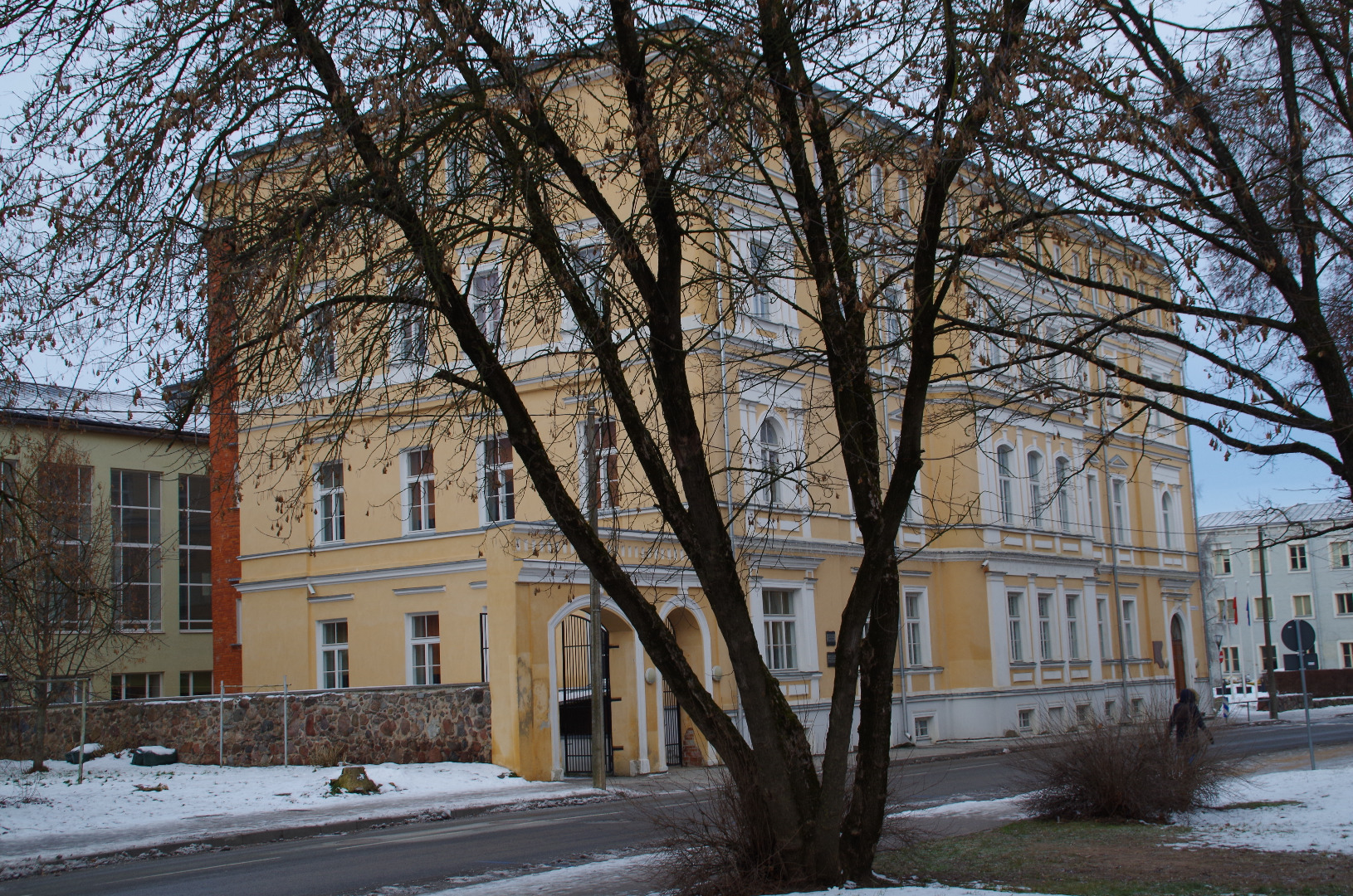 Tartu. Building Vanemuise (end. Garden) tn. 35, where on February 2, 1920 the Tartu Peace Treaty was signed rephoto