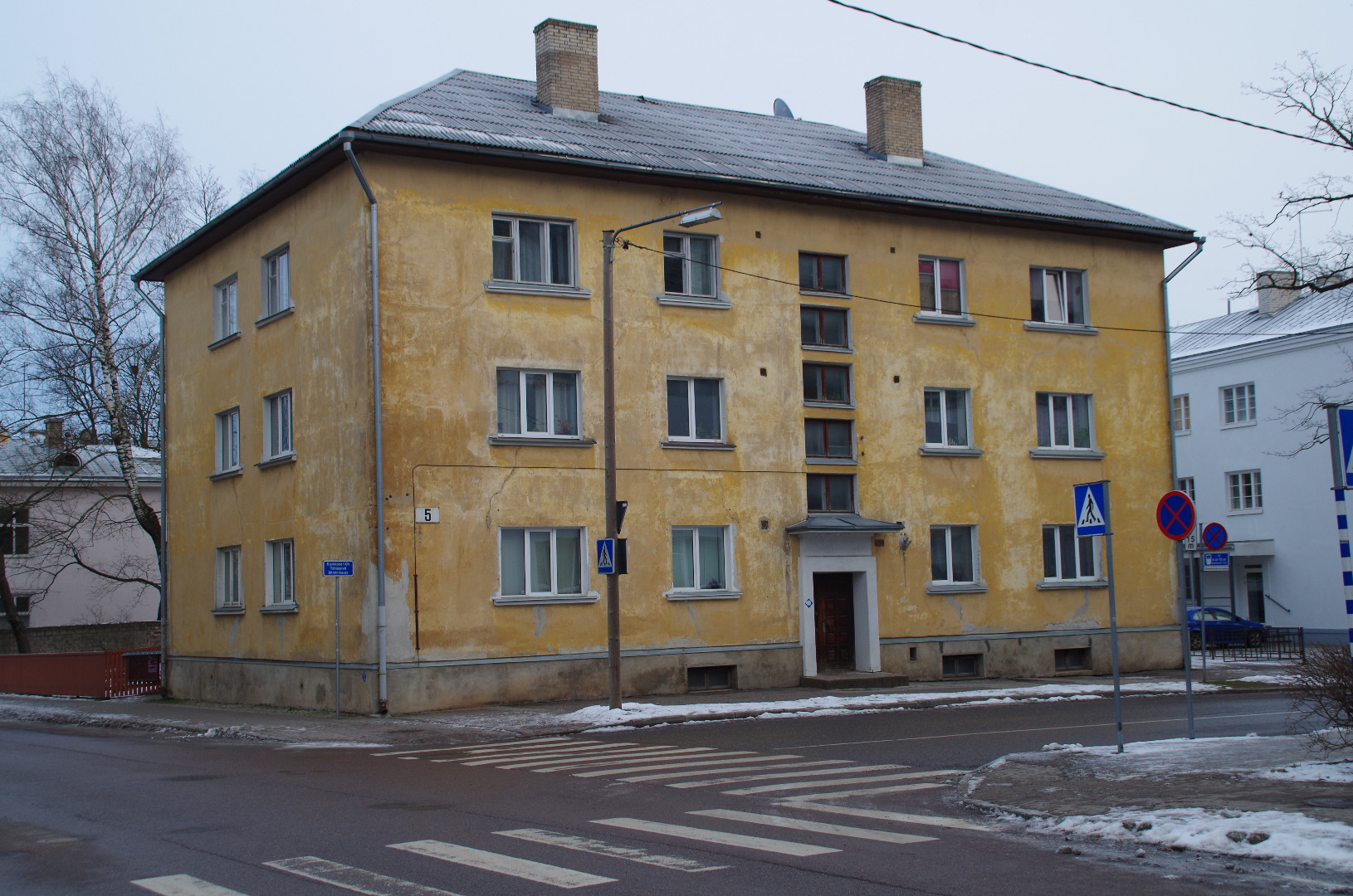 Vanemuise 26 ehitamine. Tartu, 1958. rephoto