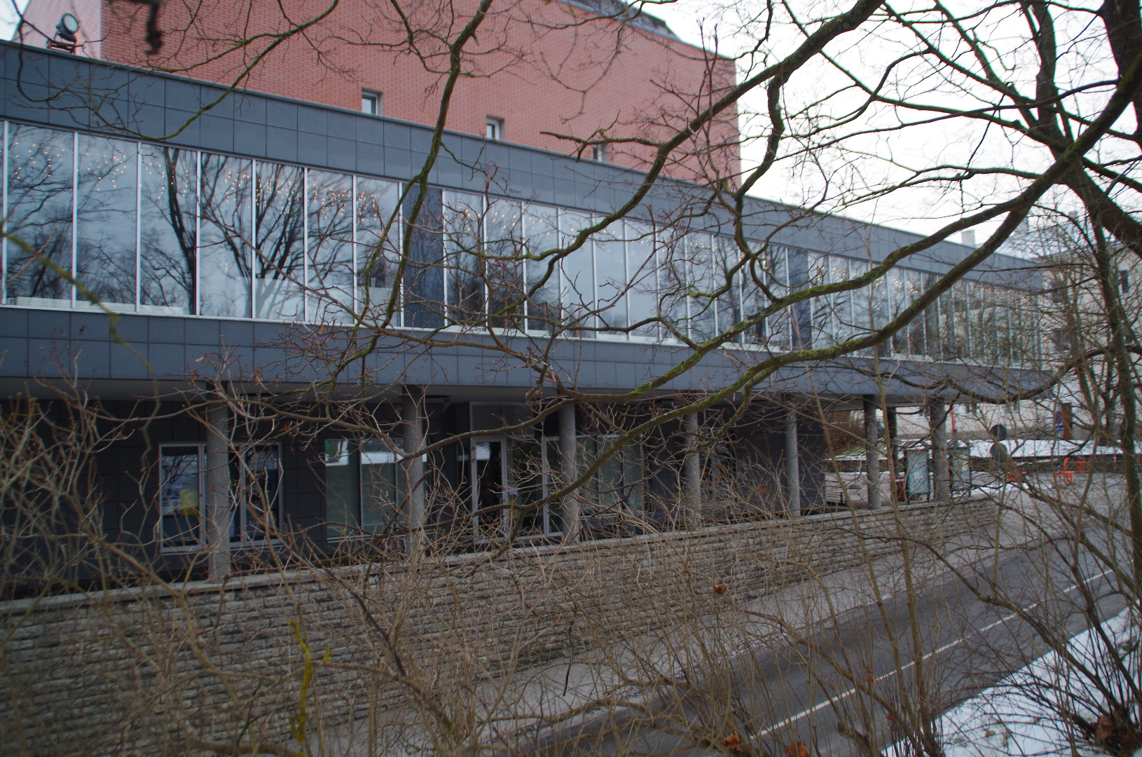 Tartu Vanemuise teater, vaade hoonele. Arhitekt Armas Lindgren rephoto