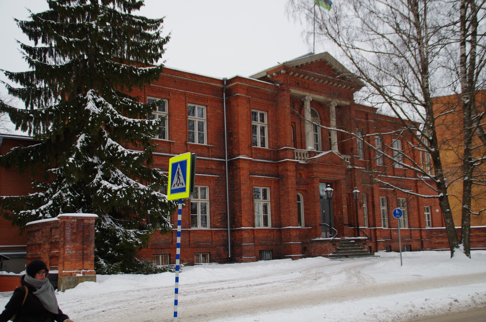 Korporatsiooni Estonia hoone, fassaadivaade. Arhitekt Reinhold Guleke rephoto