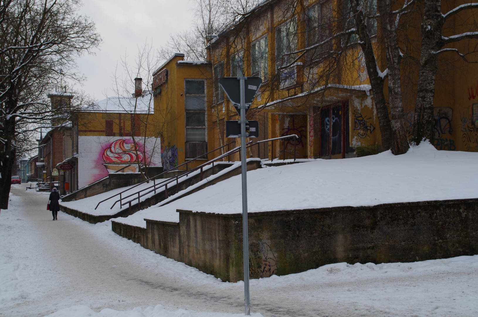 Restoran Kaseke, toidupood Tähe. Tartu, 1964. rephoto