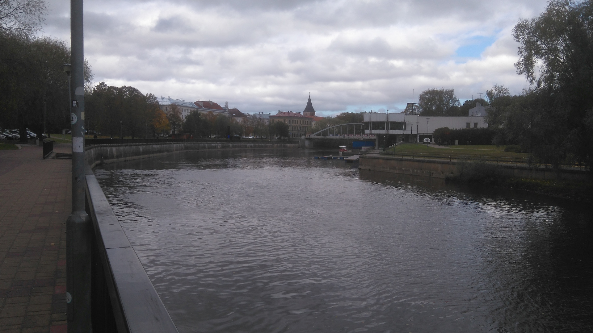 Tartu. View of the Emajõele towards the Kivisilla rephoto