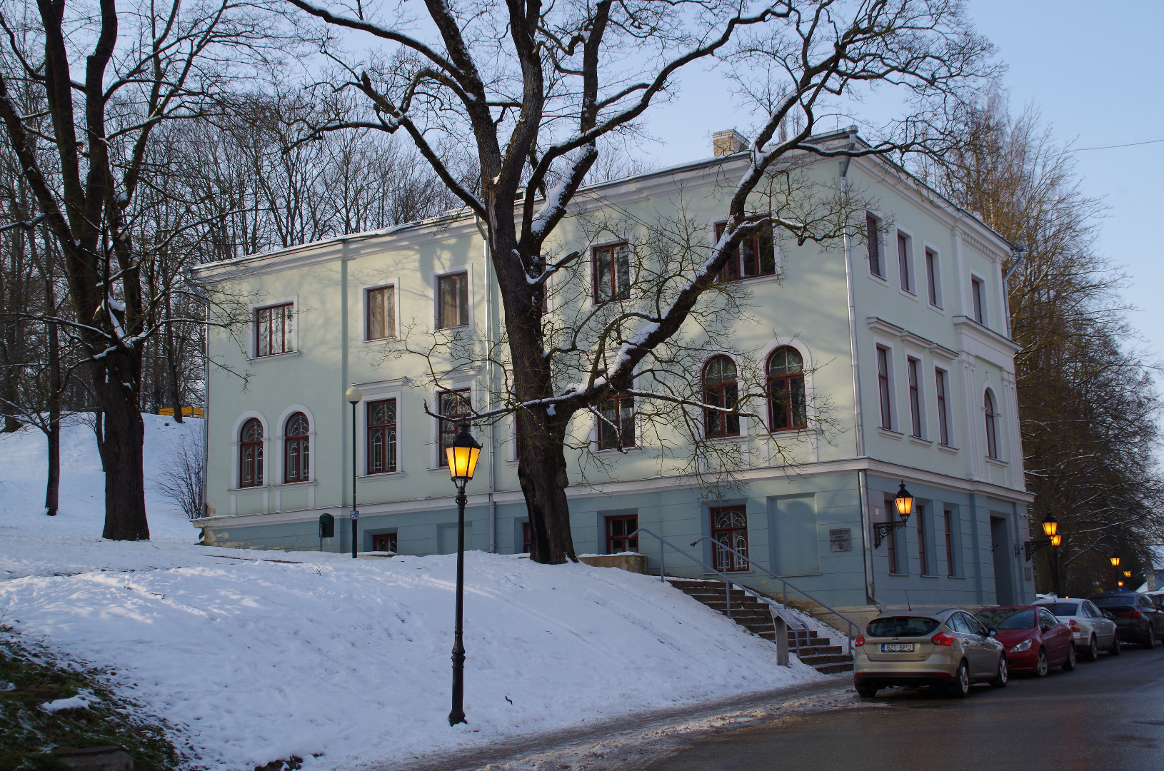 University of Tartu buildings:Jakobiitt44; Toomemäeetreppp. Tartu, 1978. rephoto