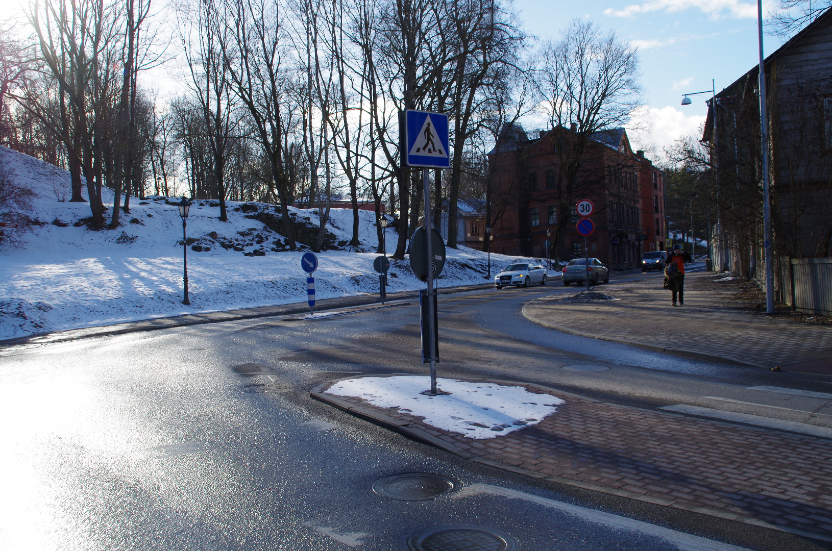 V. Kingissepa t (Jakobi t), vaade Baeri t nurgalt. Tartu, 1957. rephoto