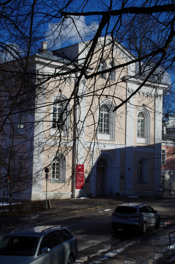 Tartu Ülikooli kirik, fassaadivaade. Arhitekt Karl Rathhaus rephoto