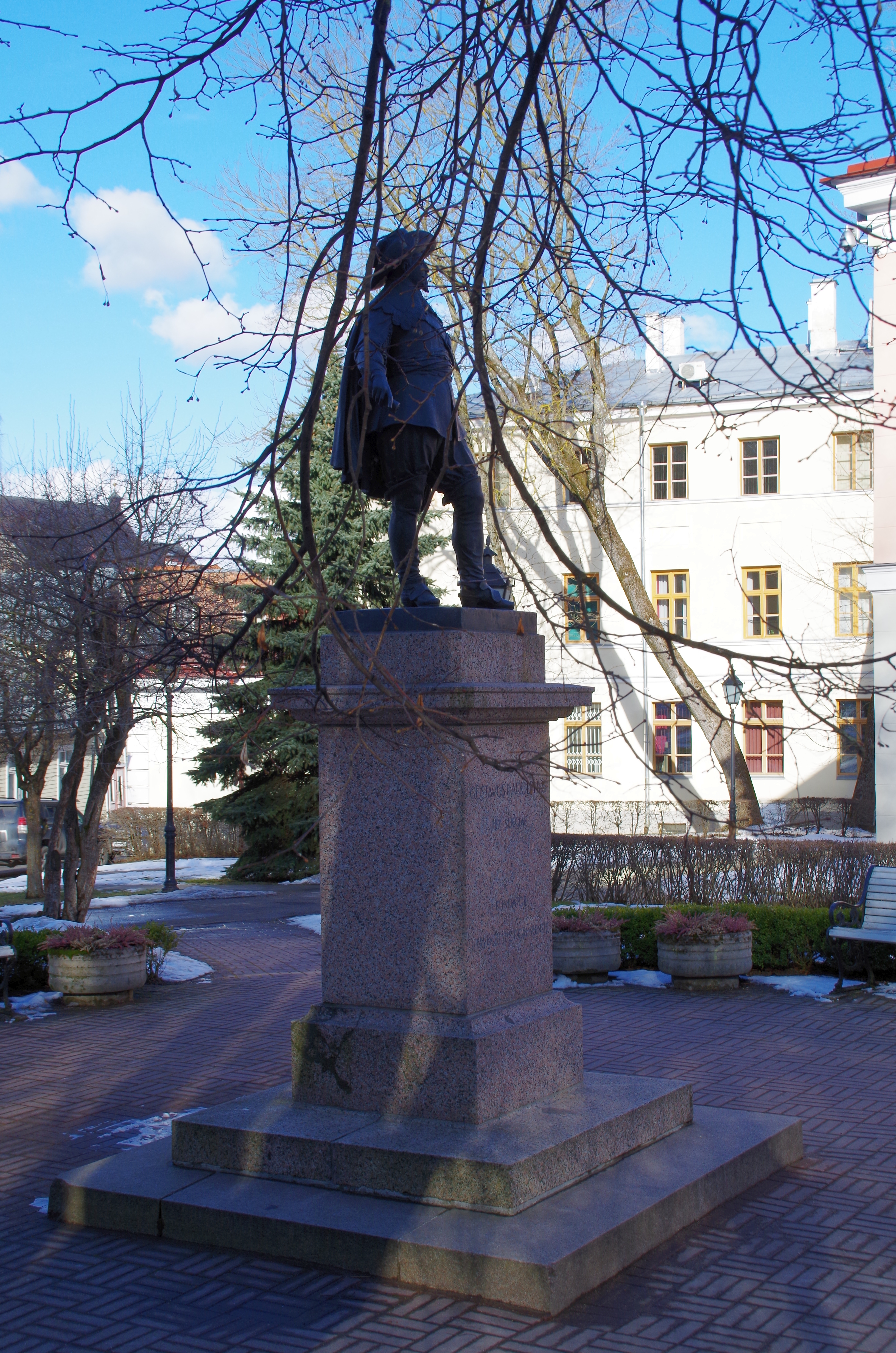 Gustav II Adolf Memorial in Tartu, view rephoto