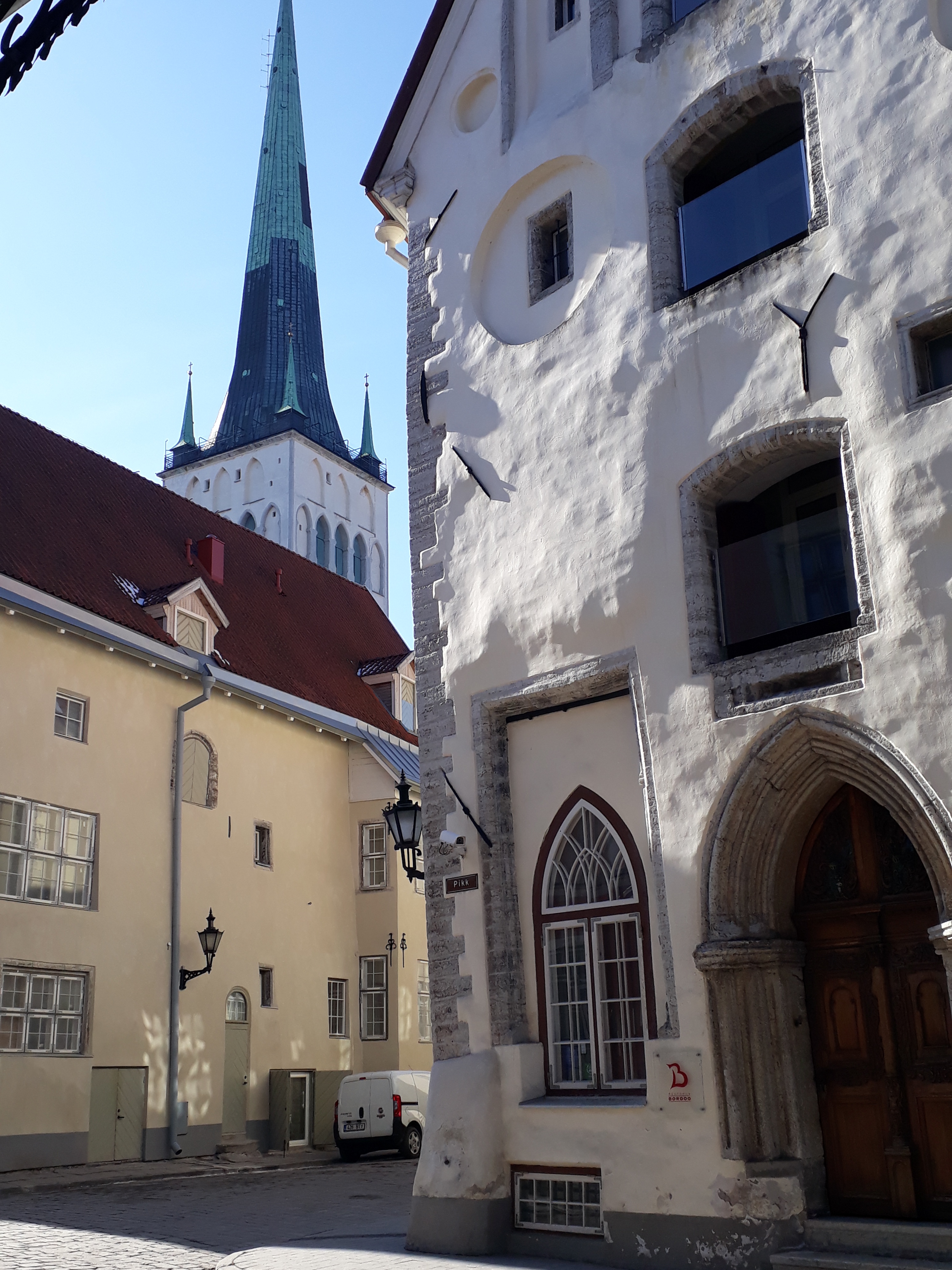 Old Tallinn. Houses in the Old Town. rephoto