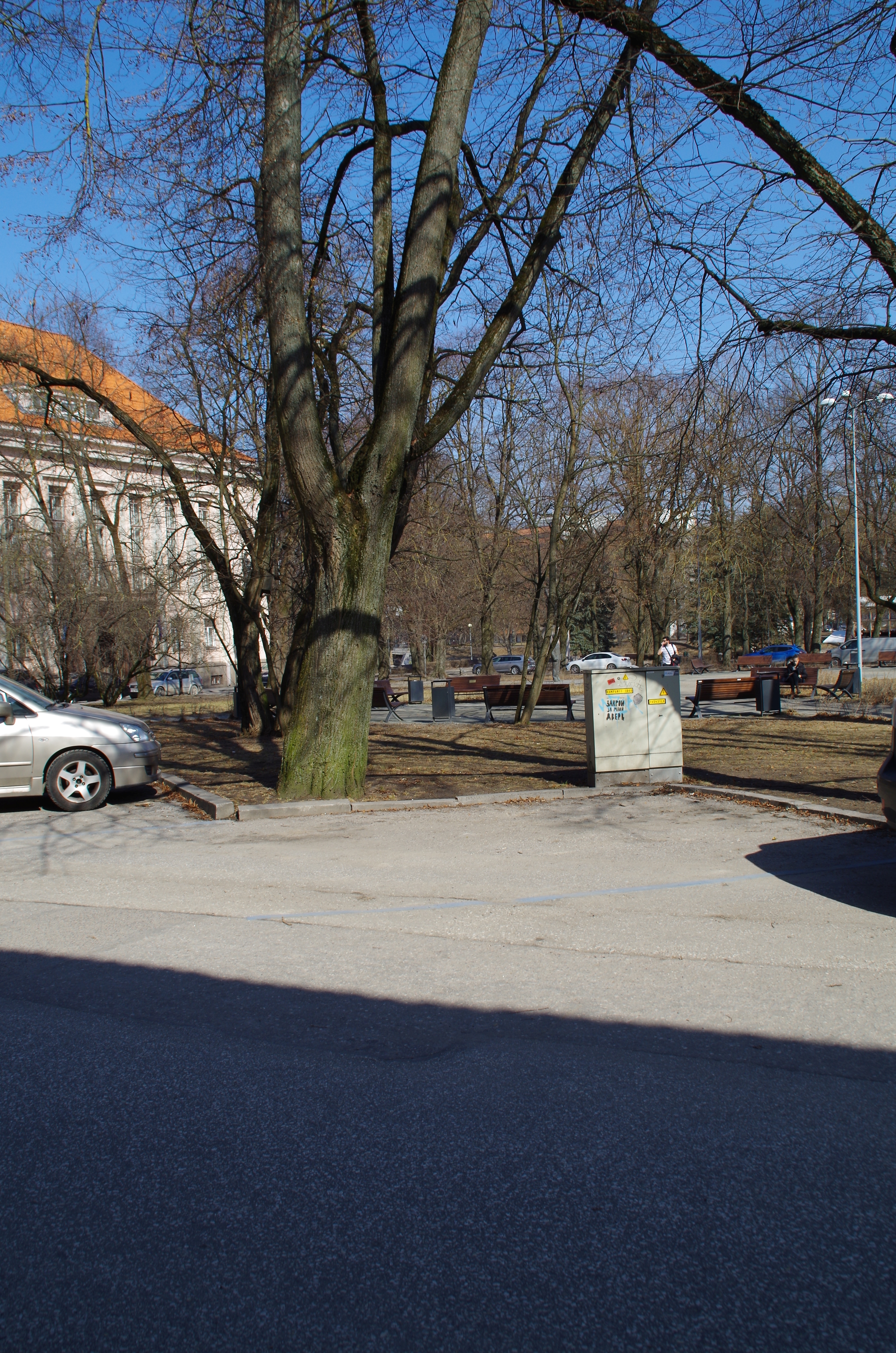 Old mine at the Police Square. Tartu rephoto