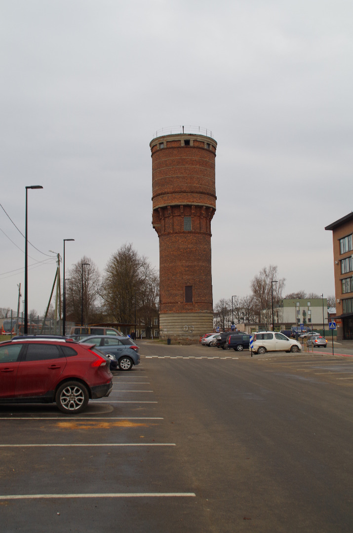 Water tower of Tartu Railway Station rephoto