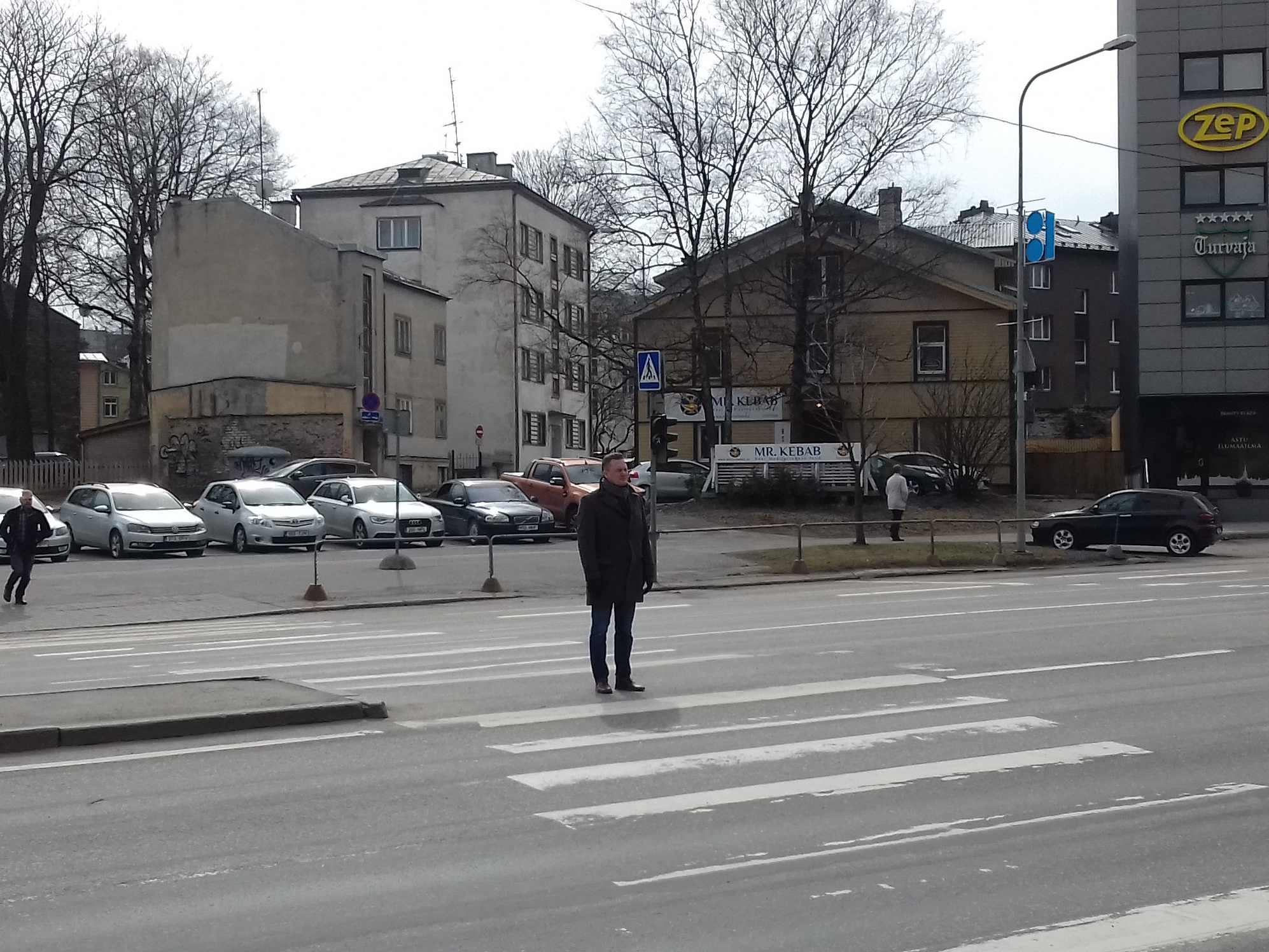 Liivalaia ja Uus-Tatari tn ristmik Tallinnas, tänavavaade rephoto
