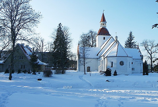 Kuusalu kirik ja ümbrus. PaulJohannEduard Wender Ajapaik
