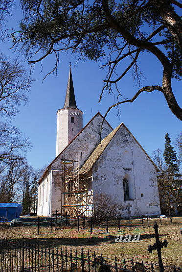 Haljala kirik, vaade kagust rephoto