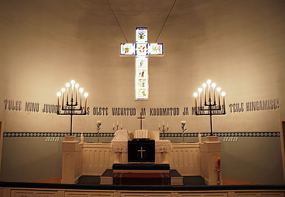 Tartu Pauluse kirik, altar. 1931. rephoto