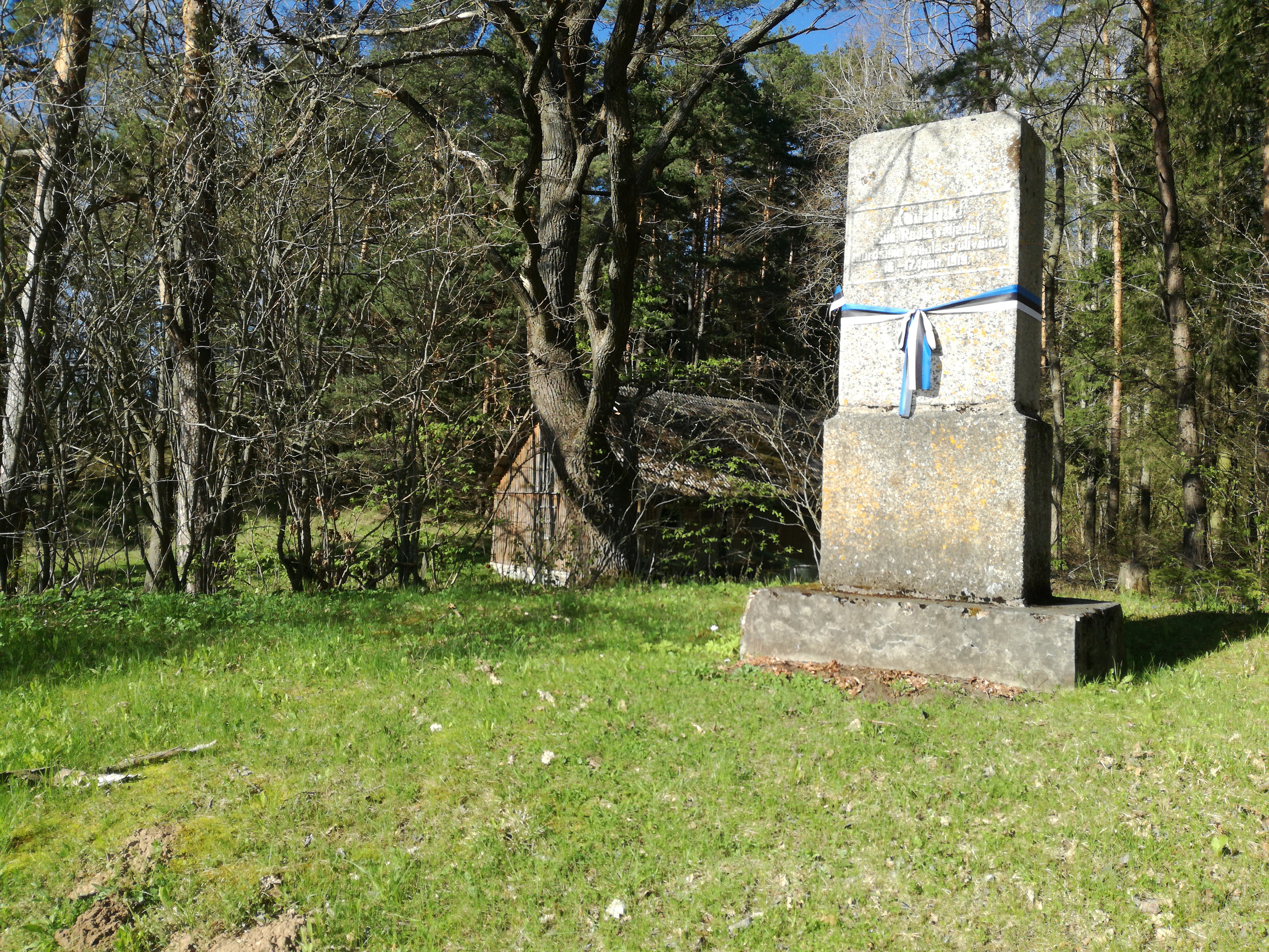 Opening of the memory pillar of the War of Independence rephoto