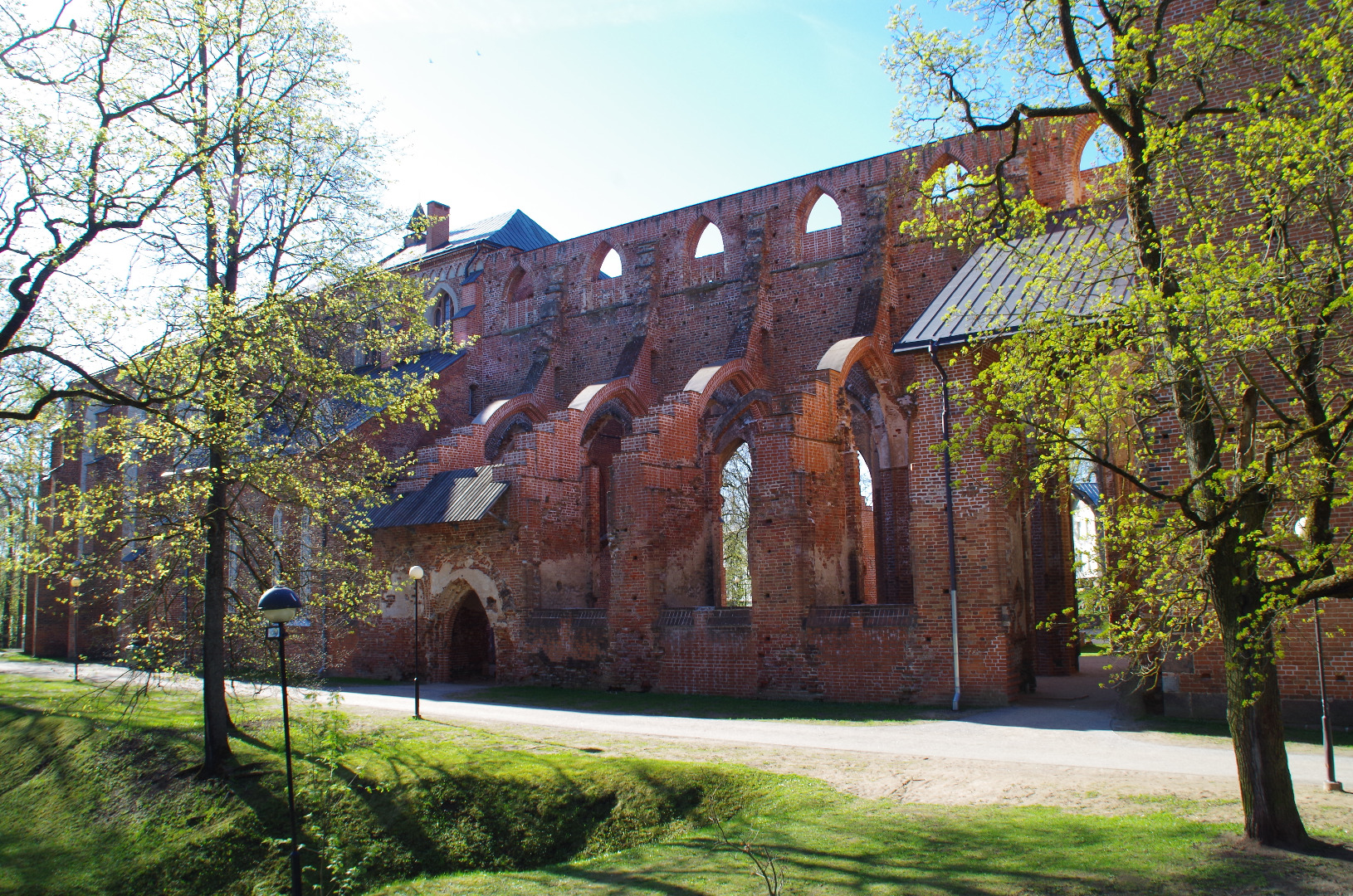 Tartu linnavaade. Toomkiriku varemed. 20. sajandi algus. rephoto