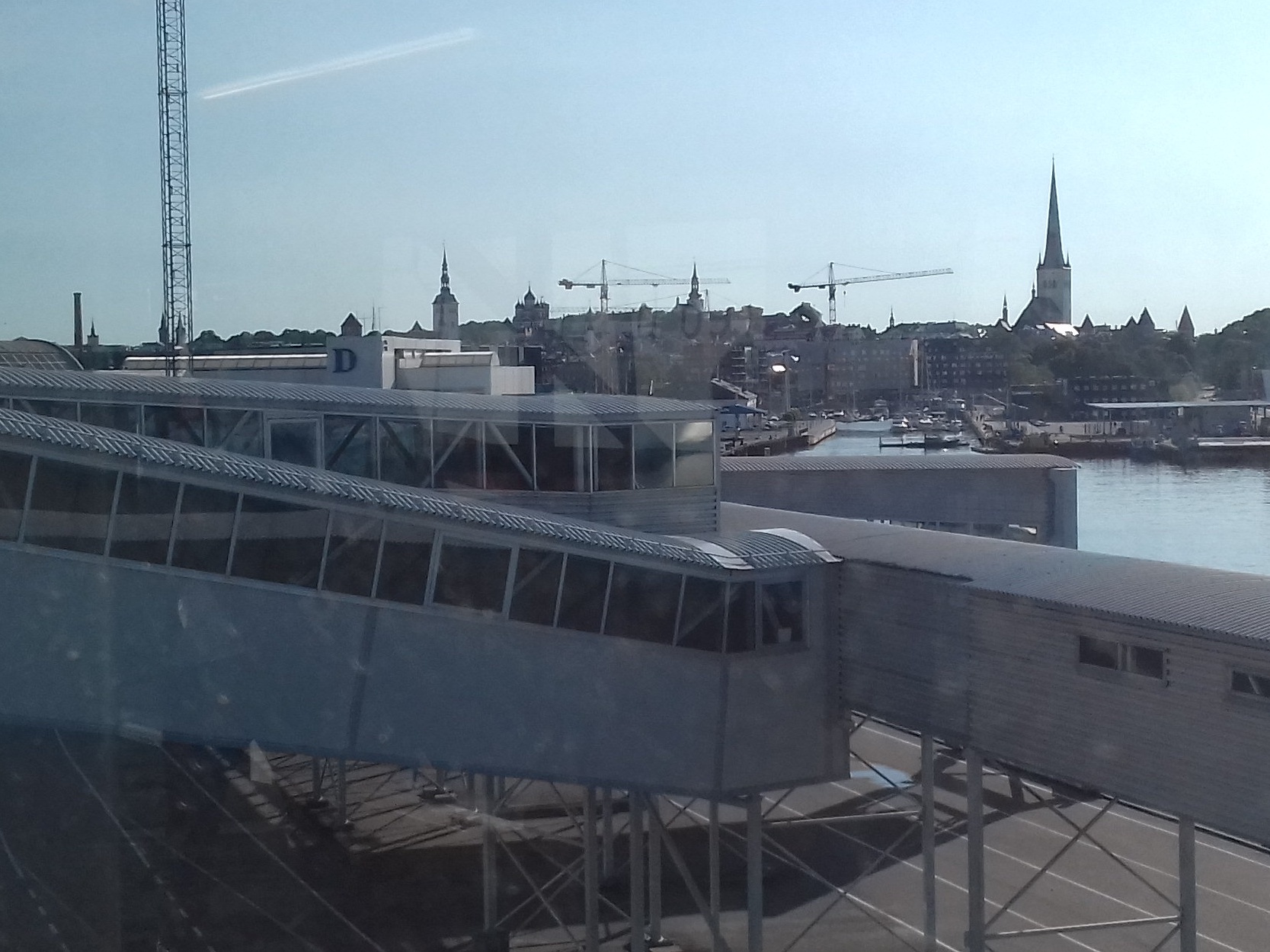 Postcard view of Tallinn port rephoto