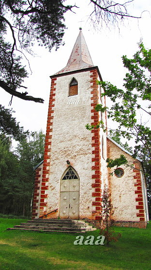 Pindi Jaani kirik, vaade läänest. Arhitekt J.G. Mühlenhausen rephoto