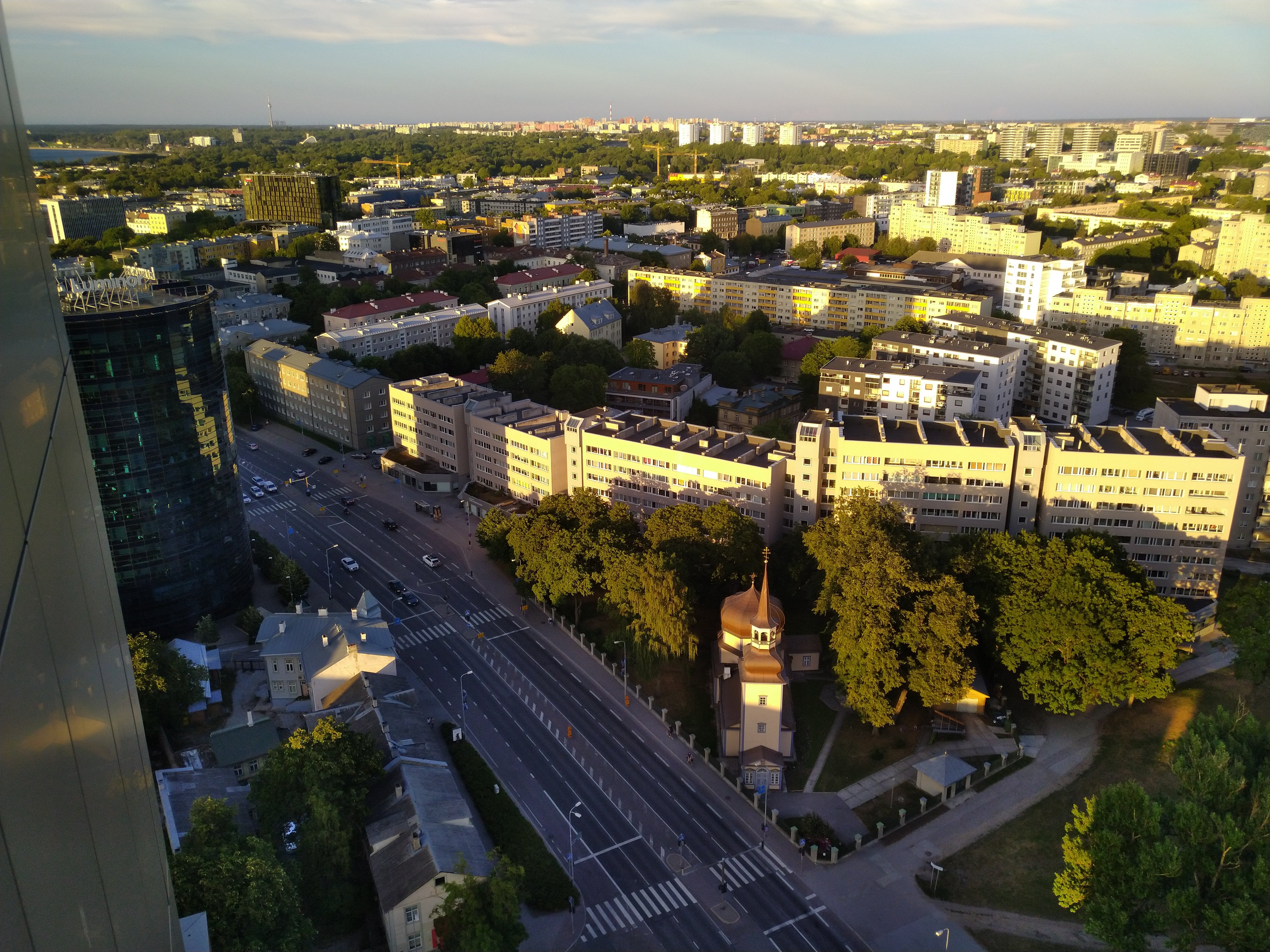 View hotel "Olympiast" towards Kaasan church and Keldrimäe rephoto