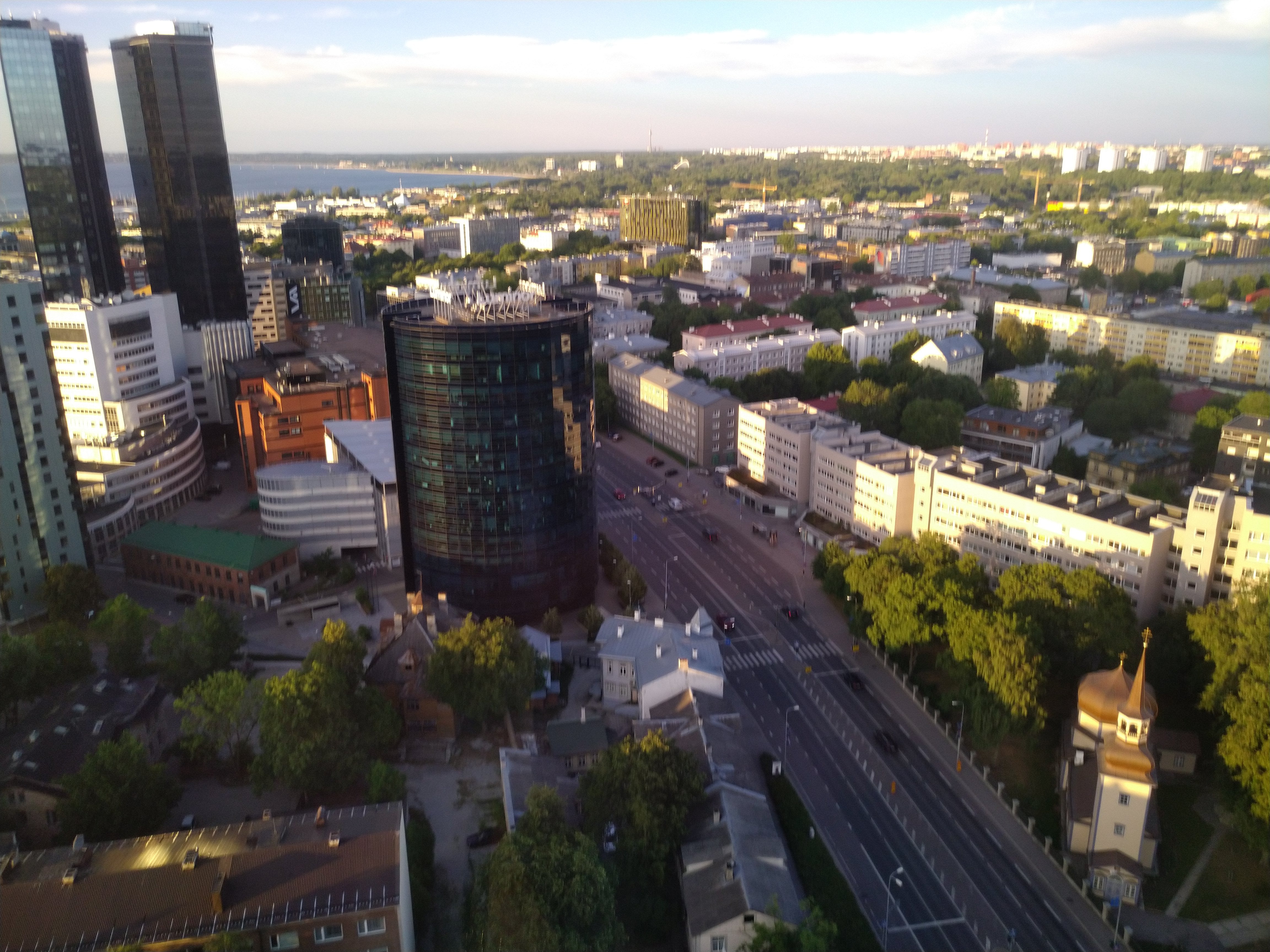 View hotel "Olympiast" towards Liivalaia and Tartu mnt rephoto